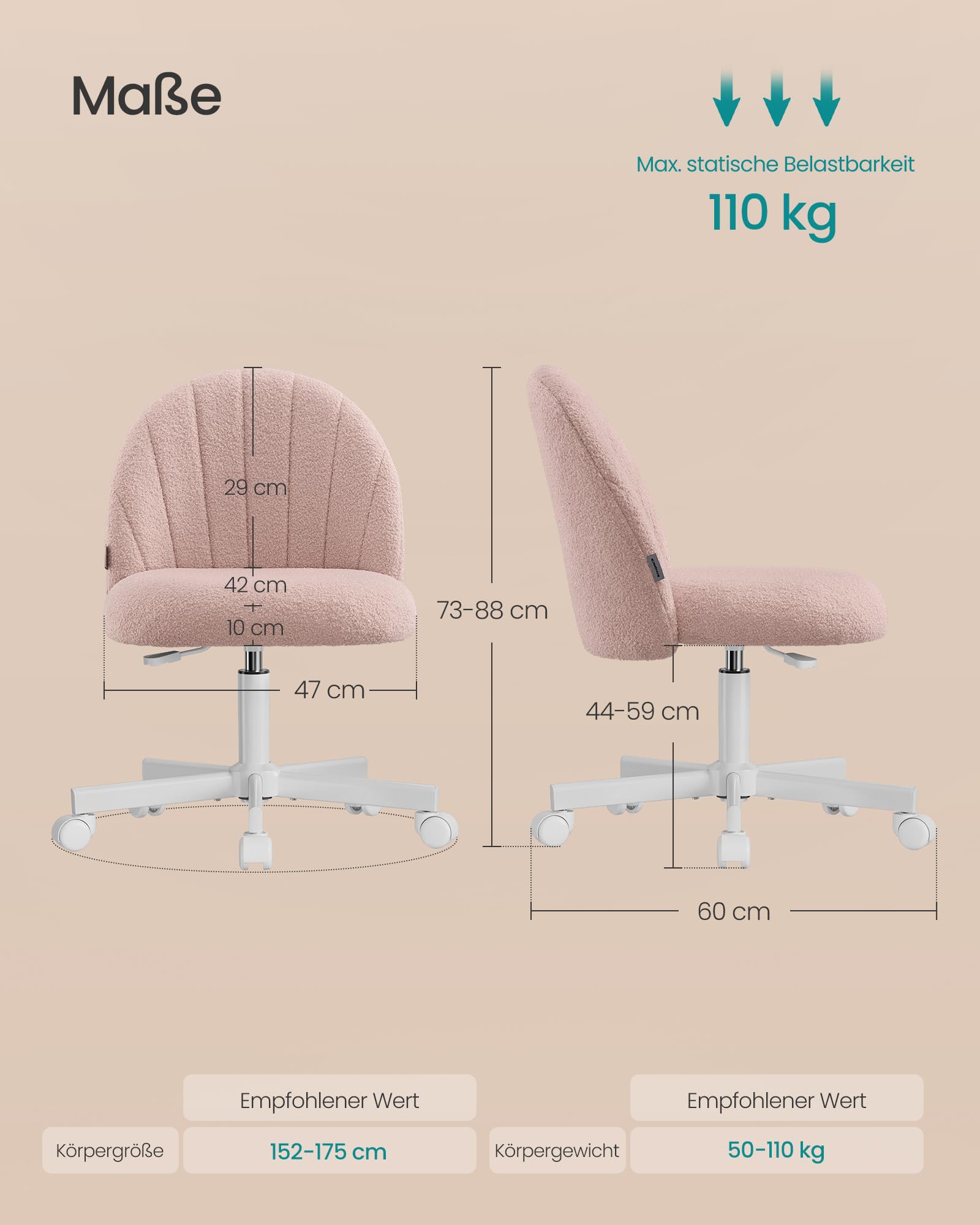 songmics-homeoffice-stuhl-schminkstuhl-fleece-pastellrosa-obg027sa01 image 2