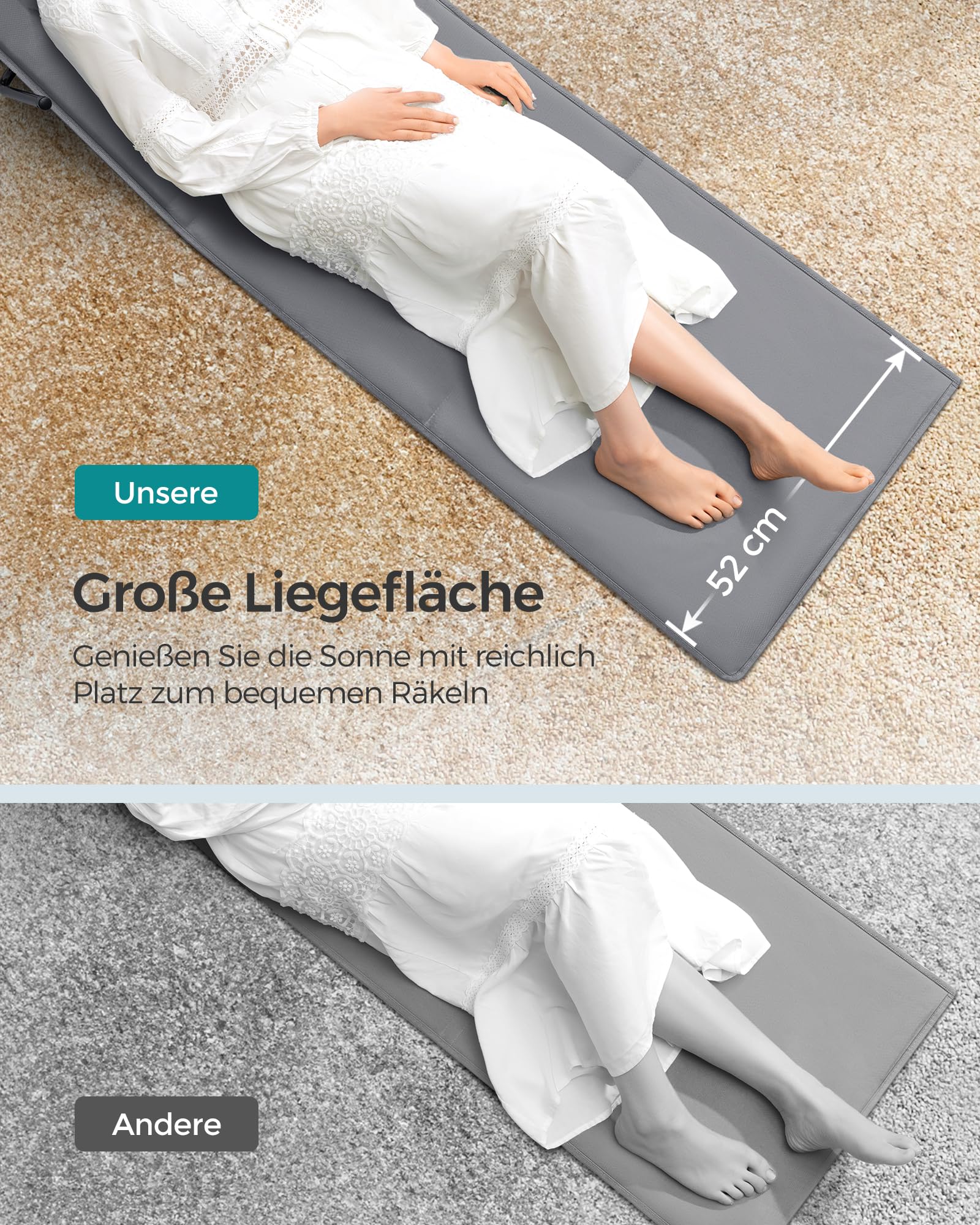 songmics-strandstuhl-gcb251g01-2er-set-campingstuhl-158x55-cm-schiefergrau image 4