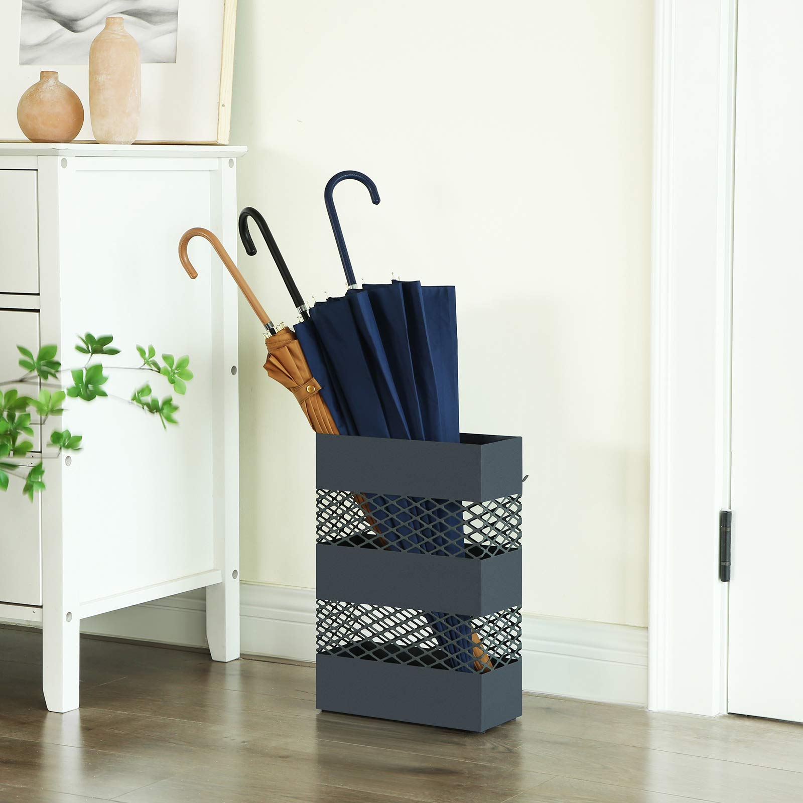 songmics-regenschirmst-nder-aus-metall-gitter-design-28-x-12-x-41-cm-anthrazit image 3