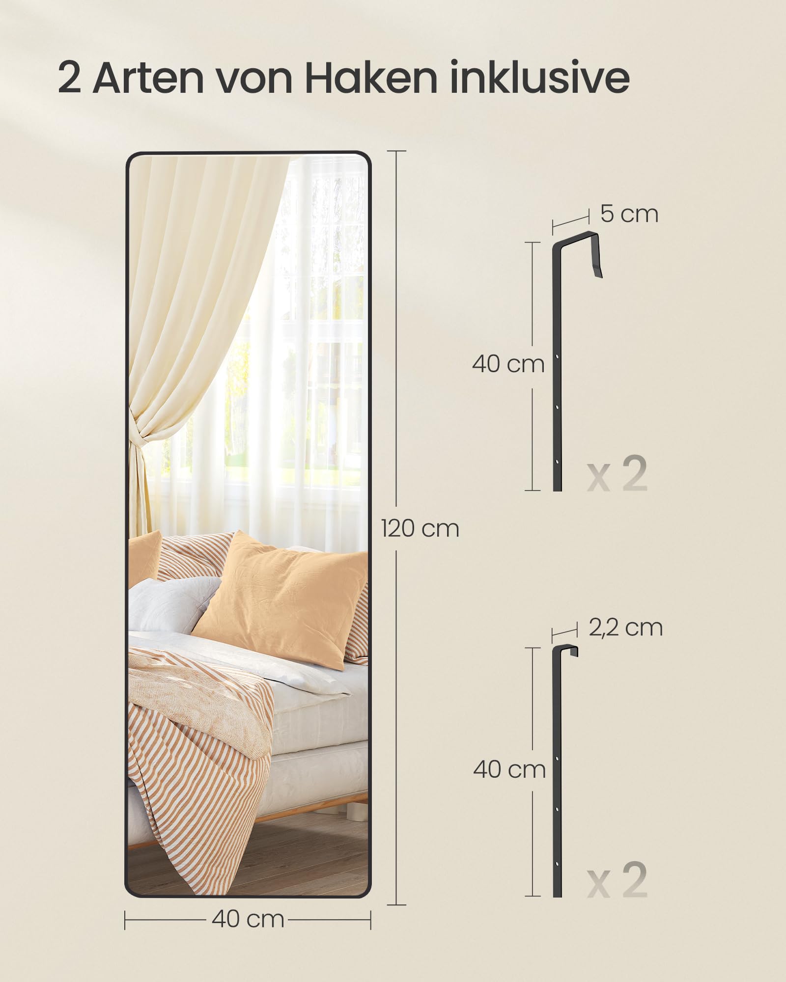 songmics-ganzk-rperspiegel-lfm032b01-120-x-40-cm-aluminiumrahmen-tintenschwarz image 5