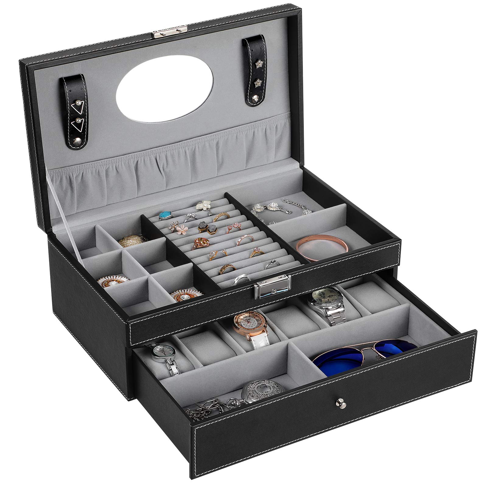 songmics-uhrenbox-jwb11b-schmuckk-stchen-f-r-6-uhren-mit-schublade image 3