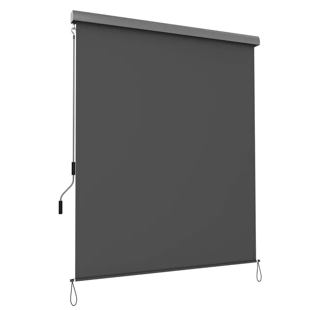 songmics-senkrechtmarkise-gsa165gy-2-5x1-6-m-sicht-und-sonnenschutz-grau image 1