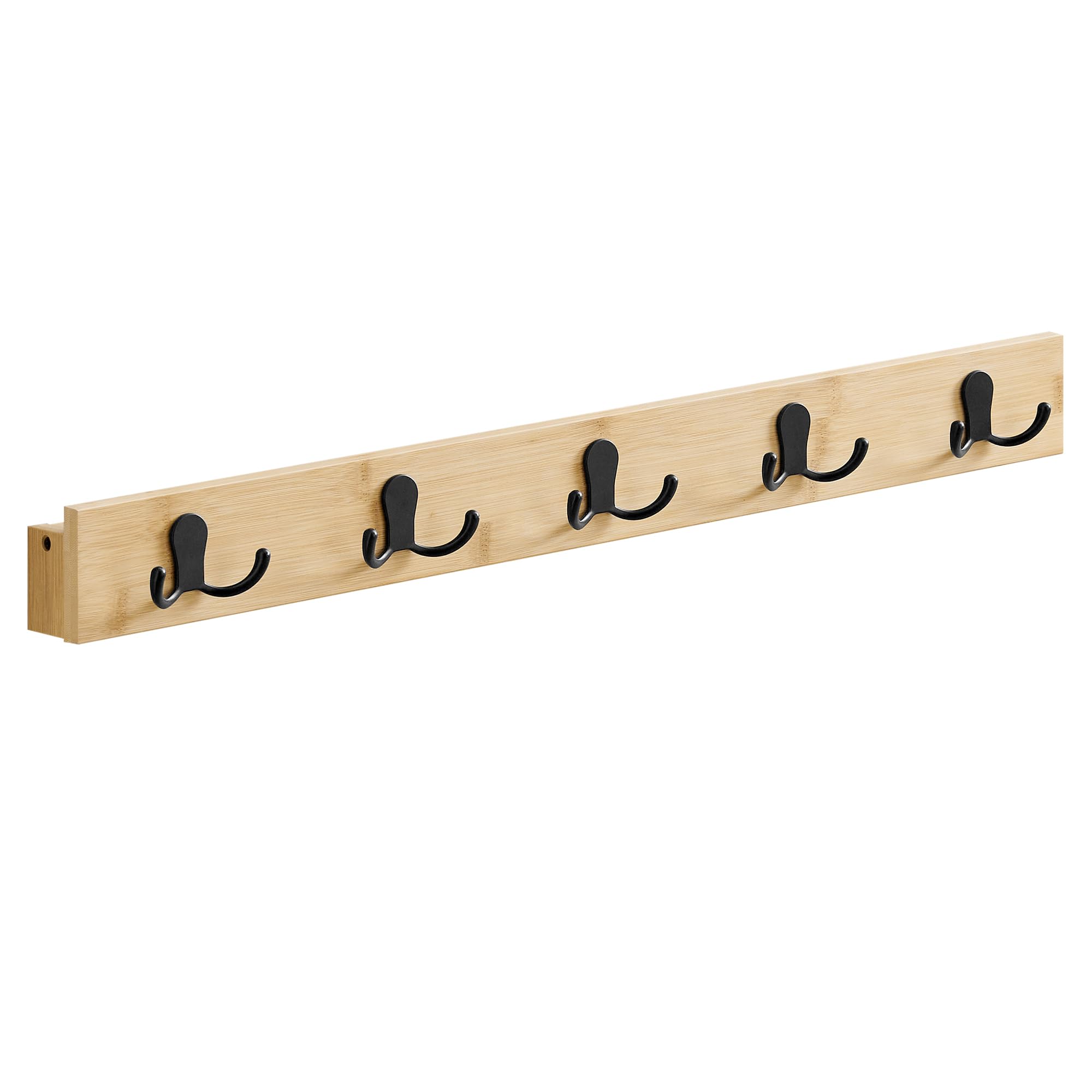songmics-wandgarderobe-lcr005n01-naturbeige-mit-ablage-5-haken image 1