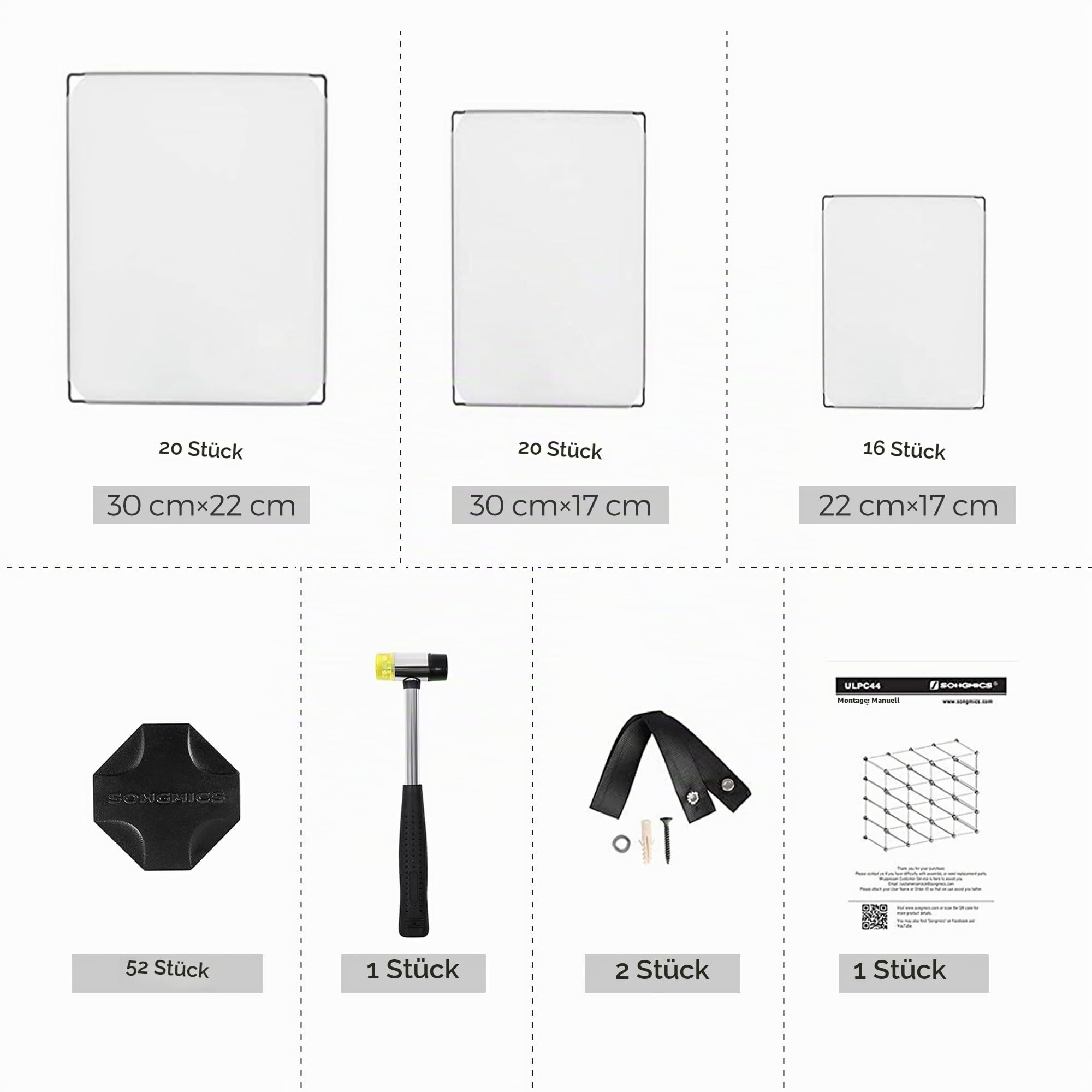 songmics-steckregal-lpc445w02-schuhregal-15-f-cher-wei image 6