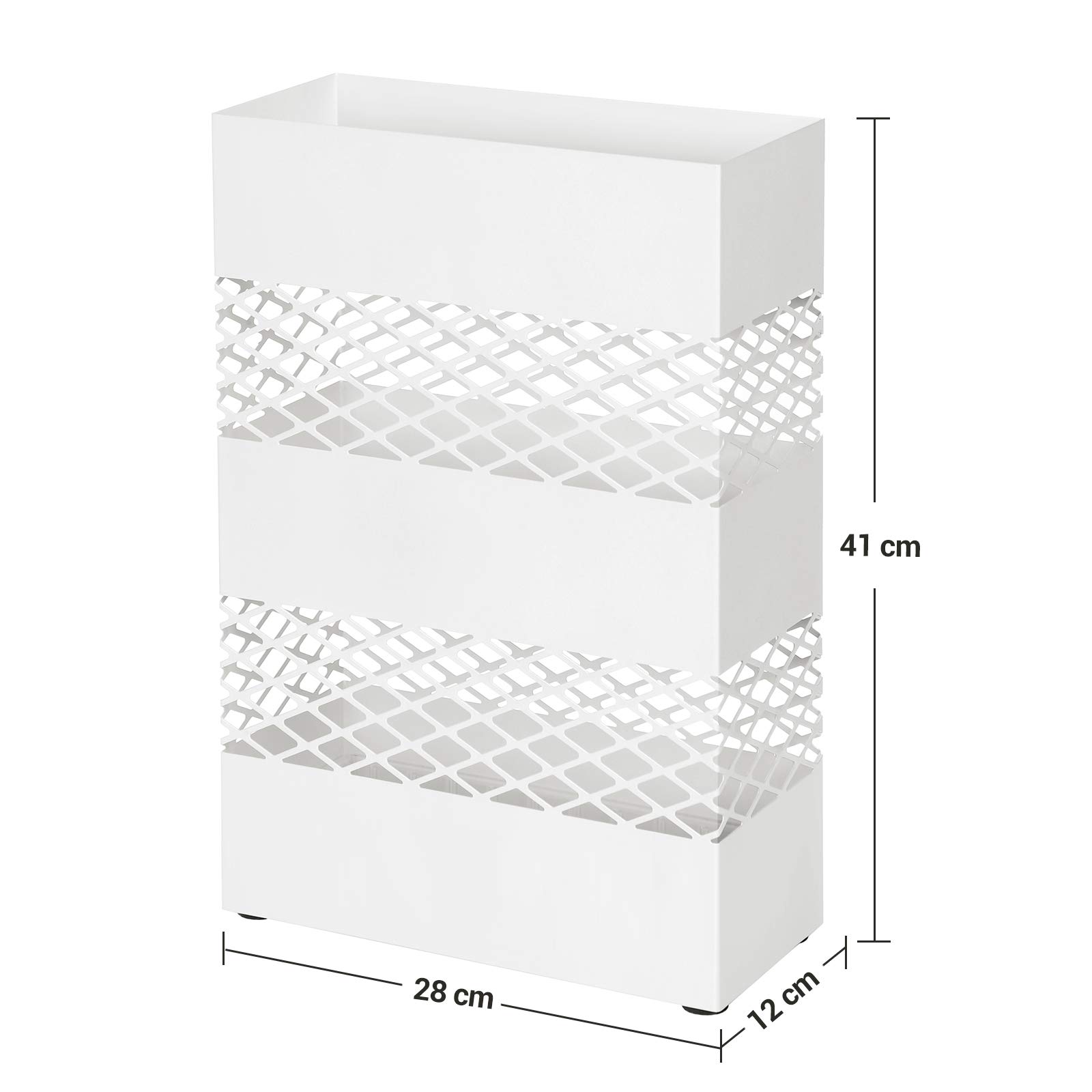songmics-regenschirmst-nder-metall-luc02wt-rechteckig-28x12x41-cm-wei image 5