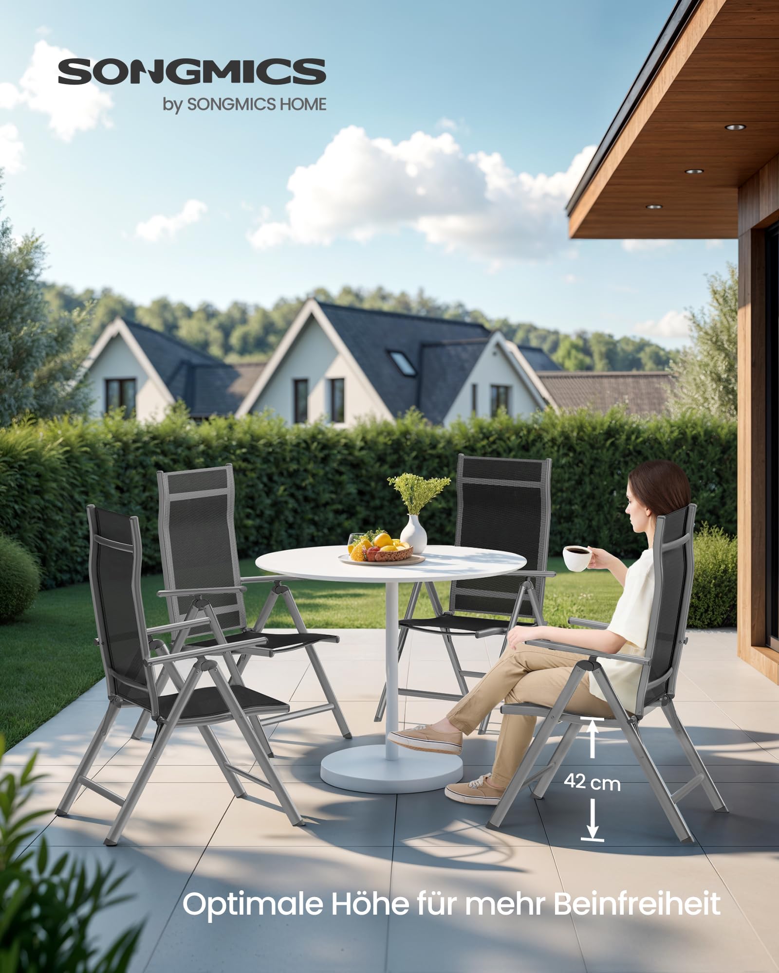 songmics-gartenstuhl-gcb30bk-klappstuhl-4er-set-schwarz-8-fach-verstellbar-bis-1 image 2