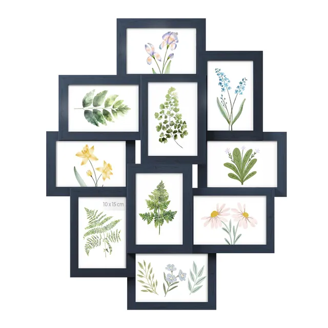 songmics-bilderrahmen-collage-rpf020q01-10er-set-f-r-10-x-15-cm-marineblau image 1