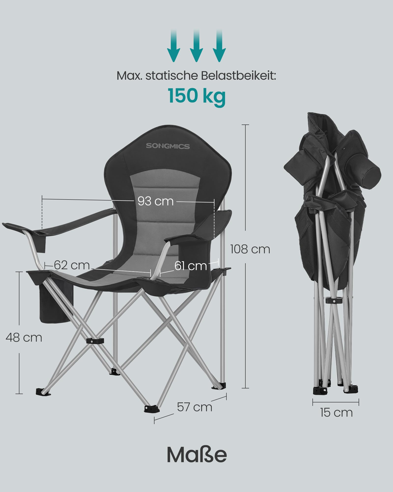 songmics-gcb005bh01-campingstuhl-klappbar-schwarz-grau-mit-getr-nkehalter image 3
