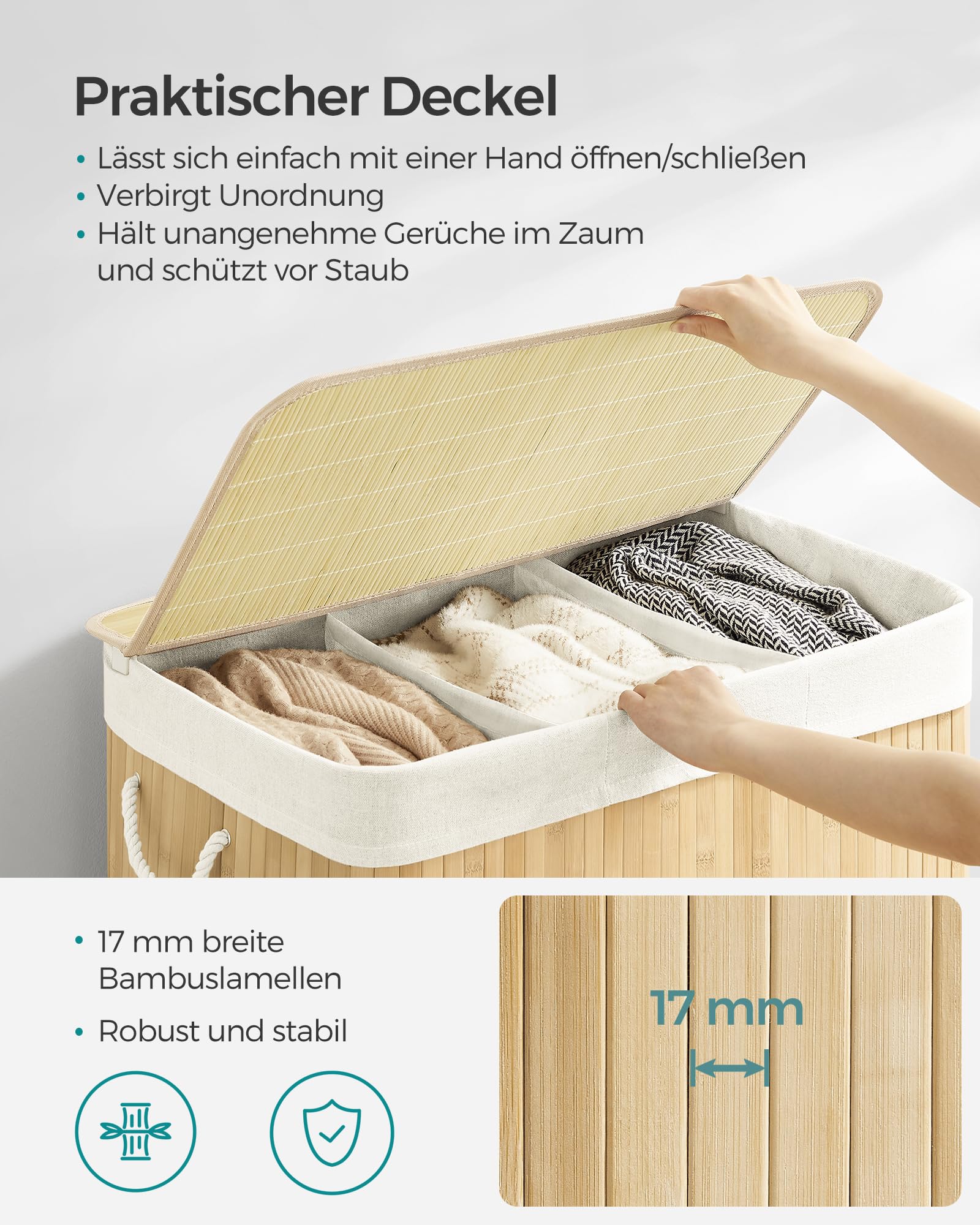 songmics-w-schekorb-150-l-3-f-cher-mit-deckel-bambus-faltbar image 3