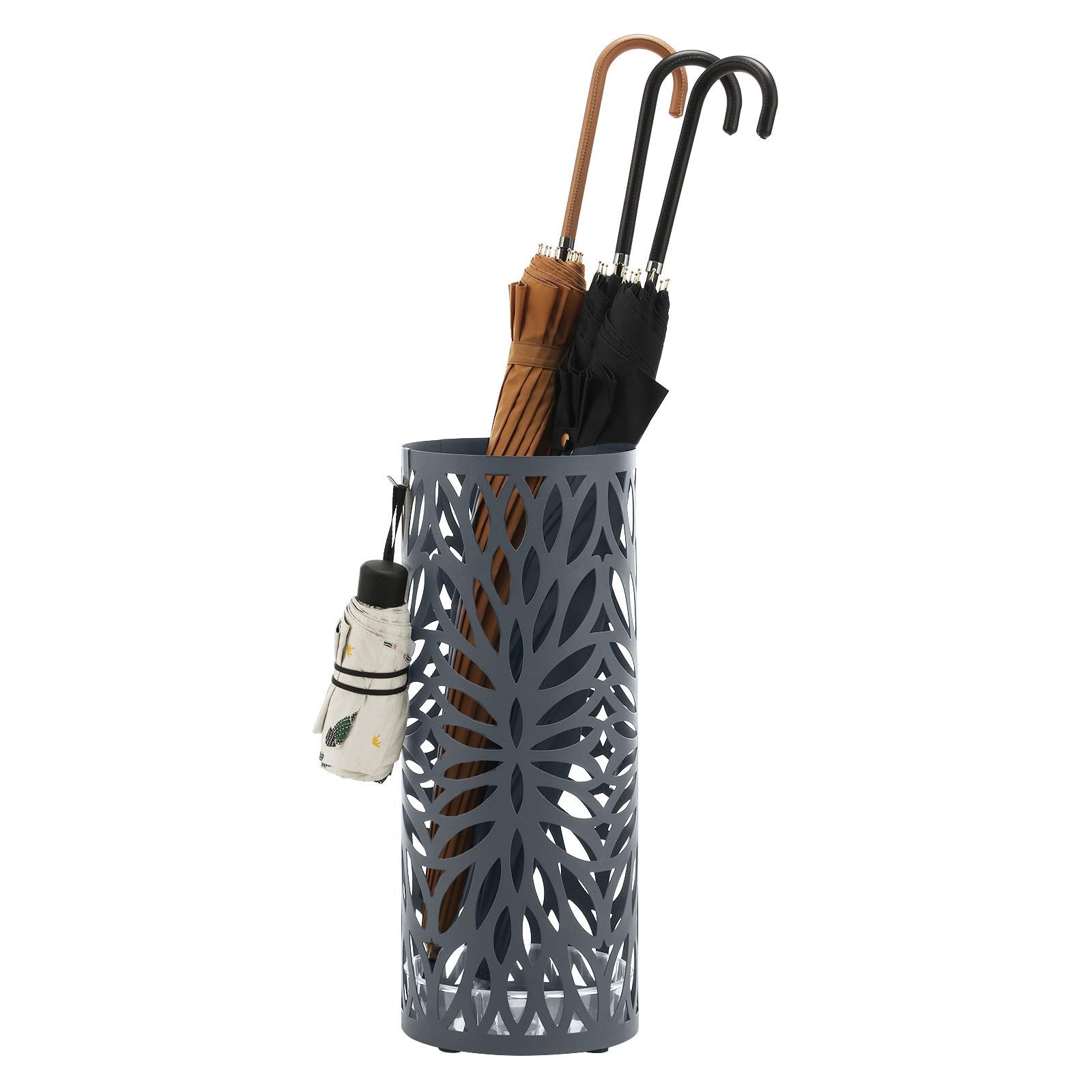 songmics-schirmst-nder-luc020g01-runder-metall-schirmst-nder-19-5-x-49-cm-anthra image 2