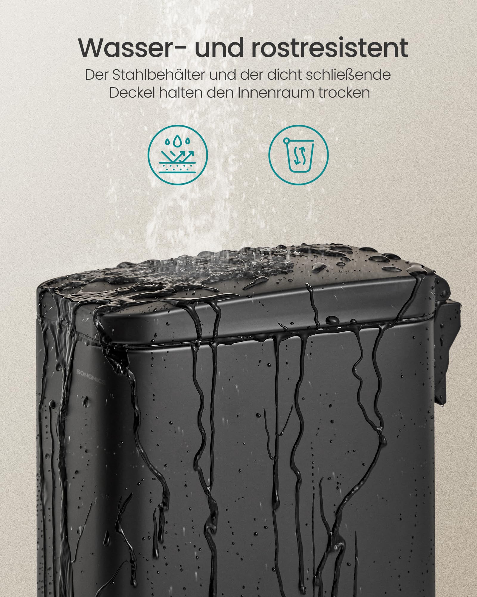 songmics-kosmetikeimer-10-liter-edelstahl-tretm-lleimer-mit-inneneimer image 4