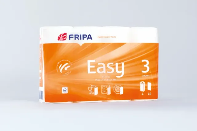 fripa-easy-haushaltsrollen-3-lagig-hochwei-zellstoff image 1