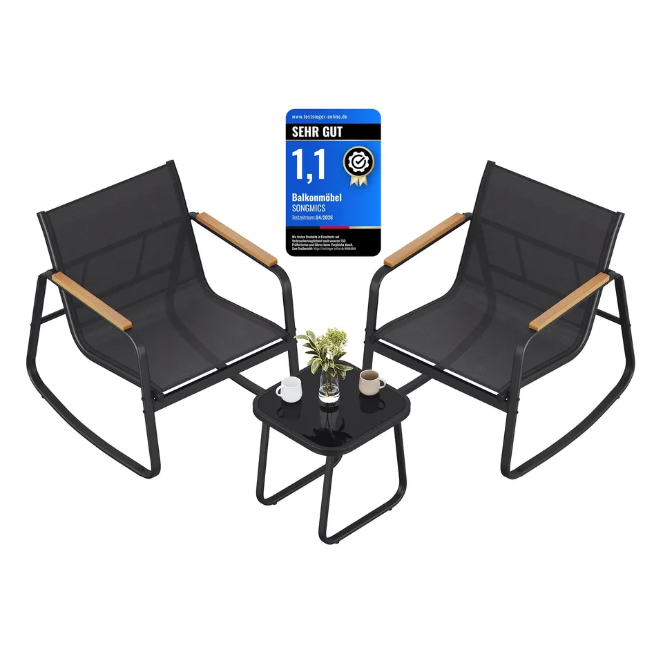 songmics-gartenm-bel-set-ggf0027b01-2-schaukelst-hle-mit-tisch-stahl-tintenschwa image 1