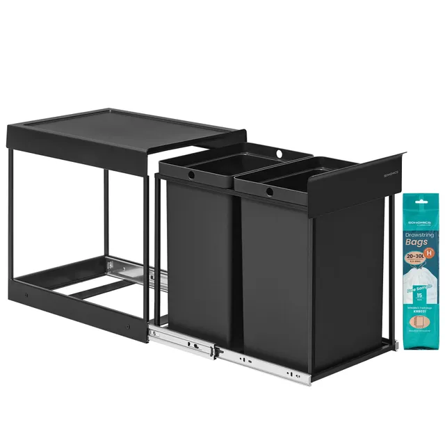 songmics-m-lltrennsystem-unterschrank-2x20-l-tintenschwarz-ltb951b01 image 1