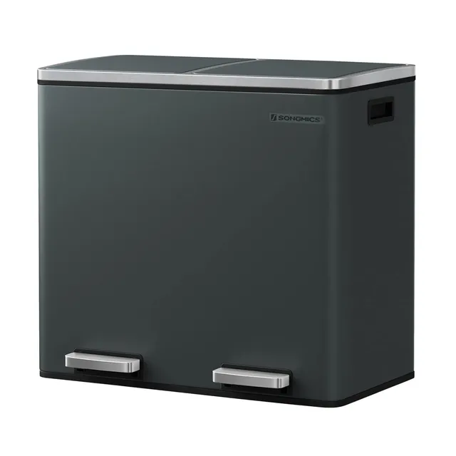 songmics-m-lleimer-48l-2x24l-trennsystem-pedal-softclose image 1
