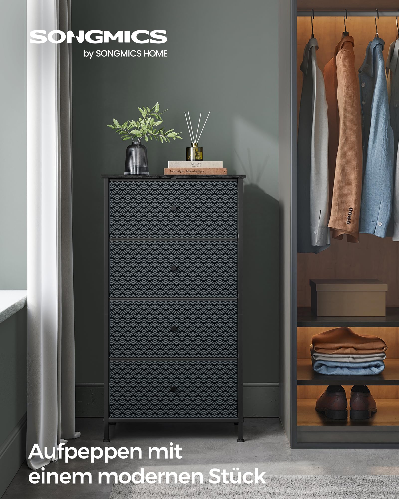 songmics-kommode-mit-4-stoffschubladen-30-x-51-x-99-cm-ebenholzschwarz-lts114b01 image 3