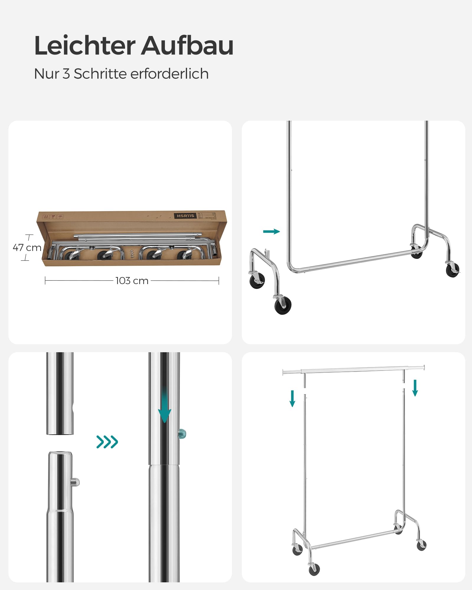 songmics-kleiderst-nder-hsr11s-rollgarderobe-chrom-130-kg image 7