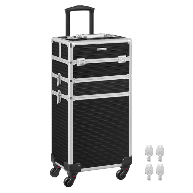 songmics-kosmetikkoffer-jhz014b01-trolley-3-in-1-70-5-cm-schwarz image 1