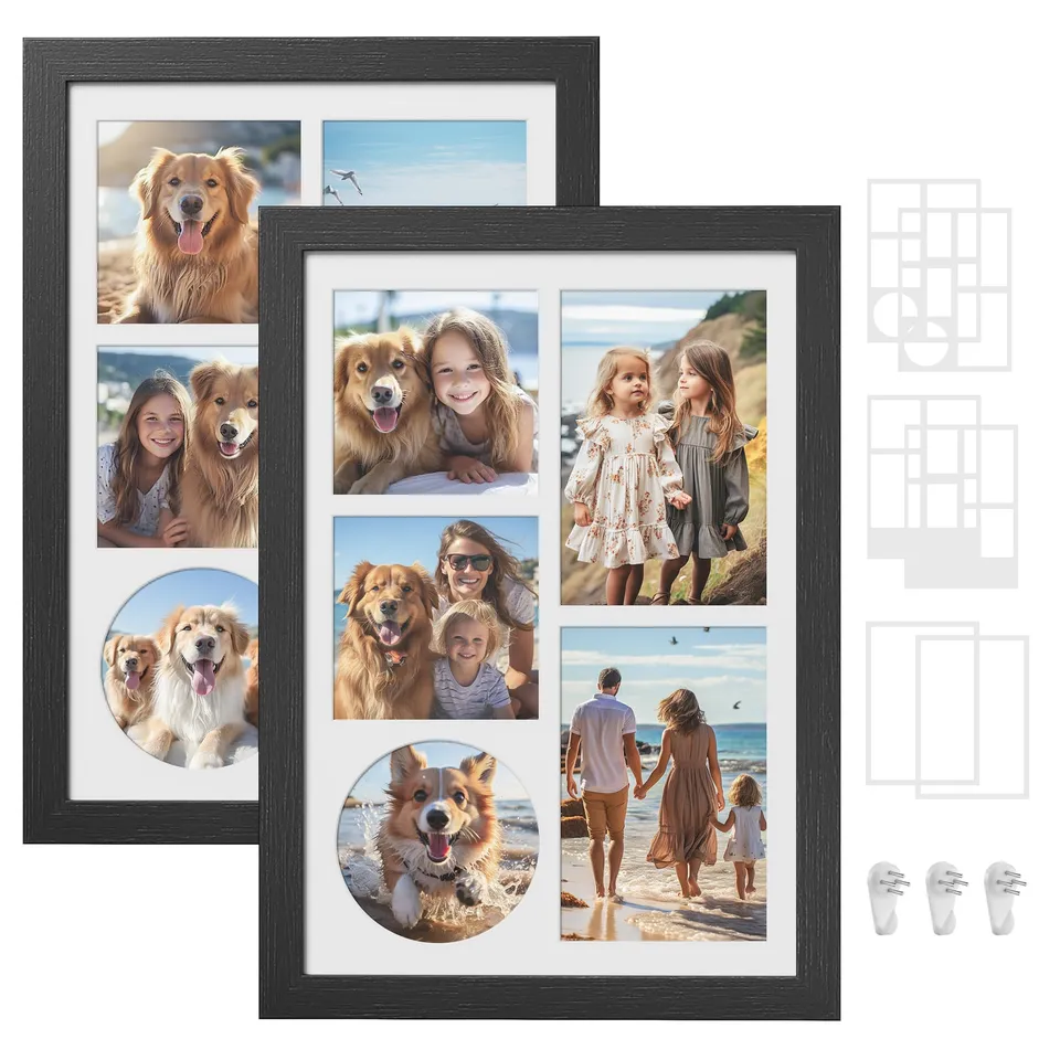 songmics-bilderrahmen-2er-set-rpf024b02-collage-36-5-x-26-cm-aschschwarz image 1