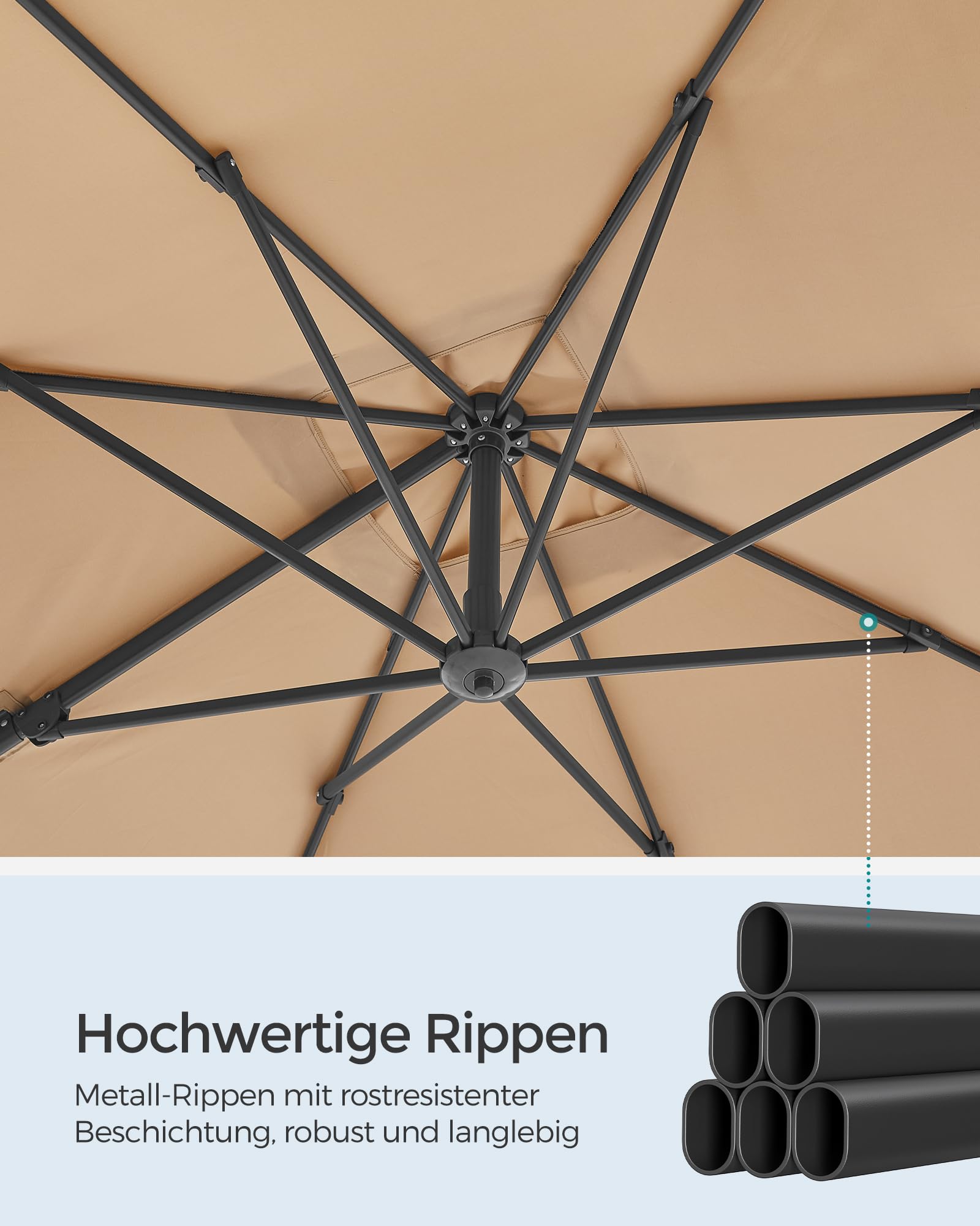 songmics-ampelschirm-gpu057k01-sonnenschirm-270x270-cm-upf-50-kamelbraun image 8