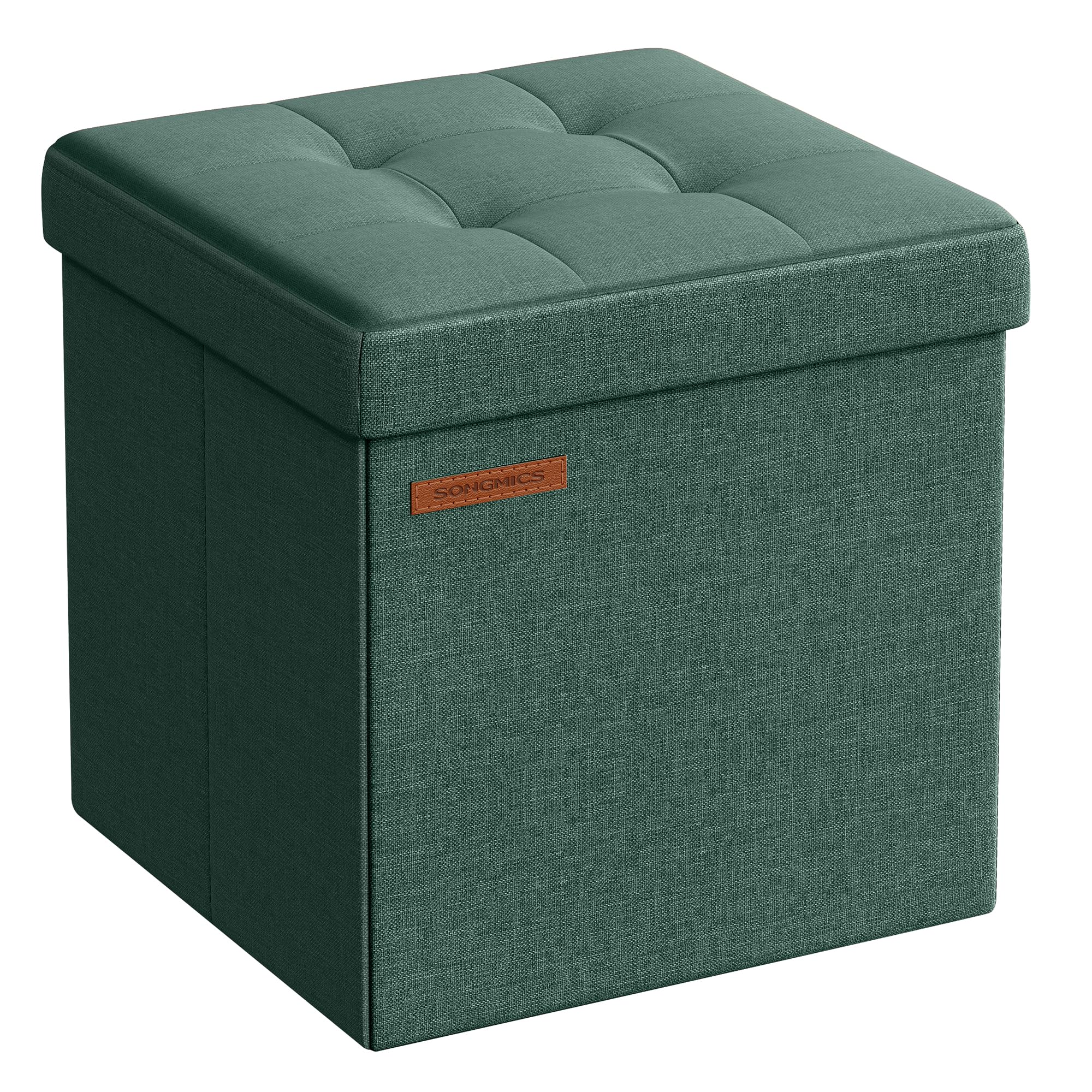 songmics-aufbewahrungshocker-lsf028g02-faltbarer-sitzw-rfel-30x30x30-cm-hellgrau image 8