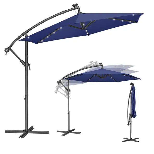 songmics-ampelschirm-300-cm-mit-led-solar-beleuchtung-upf-50 image 1