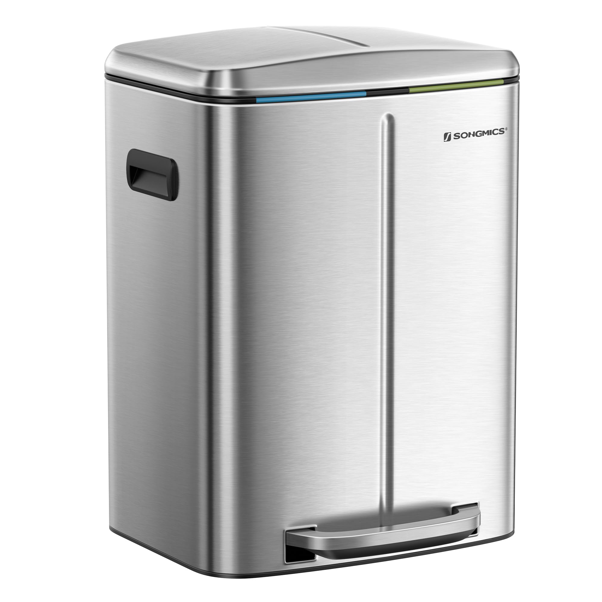 songmics-m-lleimer-k-che-edelstahl-2x20l-mit-pedal image 1