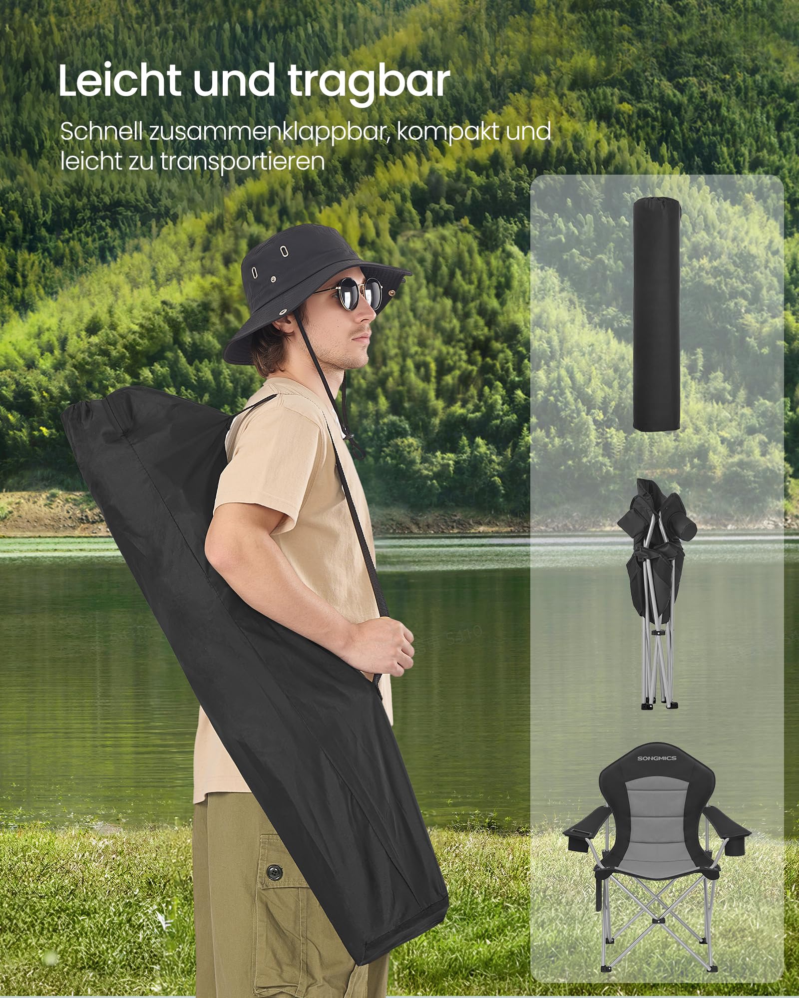songmics-gcb005bh01-campingstuhl-klappbar-schwarz-grau-mit-getr-nkehalter image 7