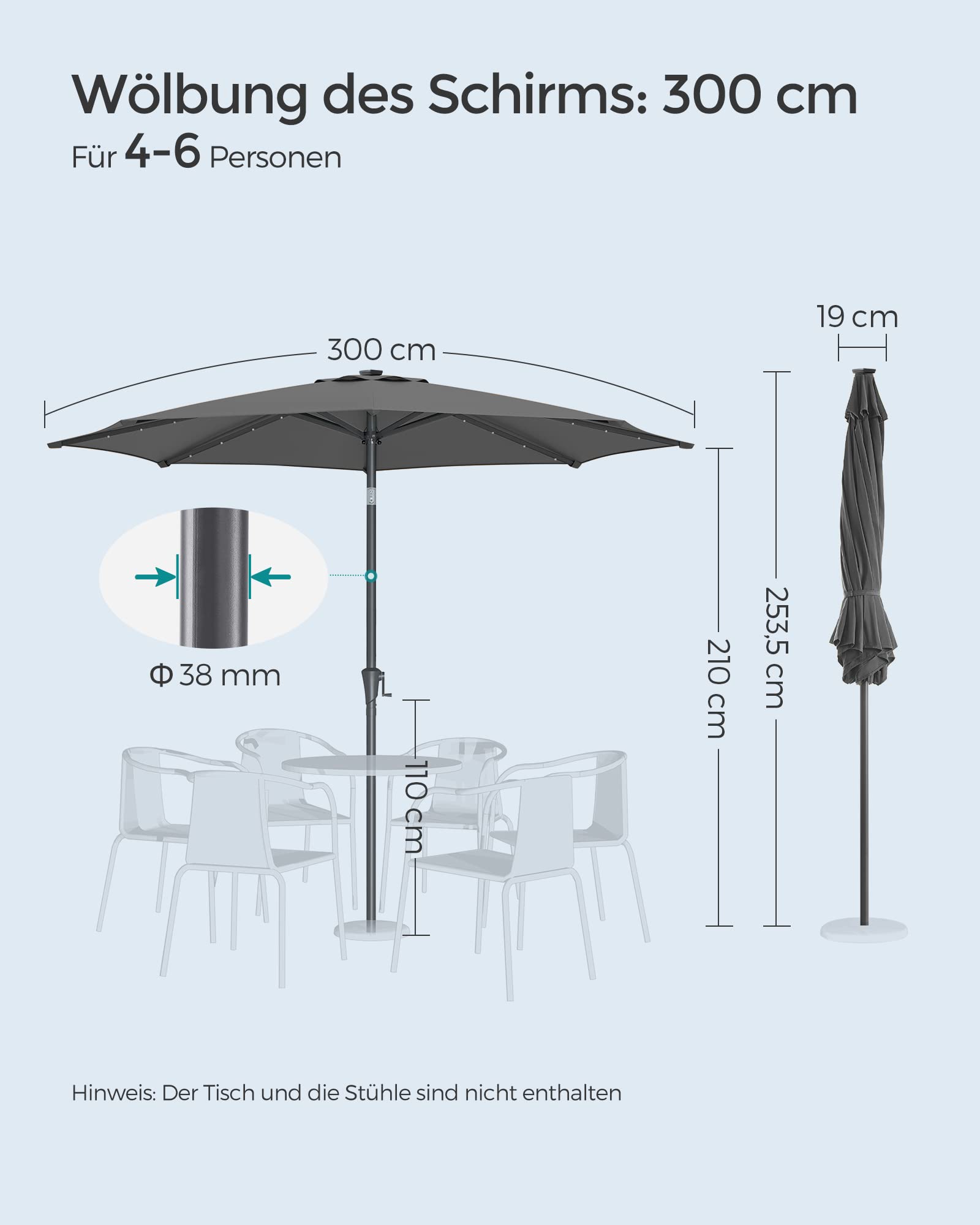 songmics-gpu33gy-sonnenschirm-300-cm-mit-led-solar-beleuchtung-grau image 7