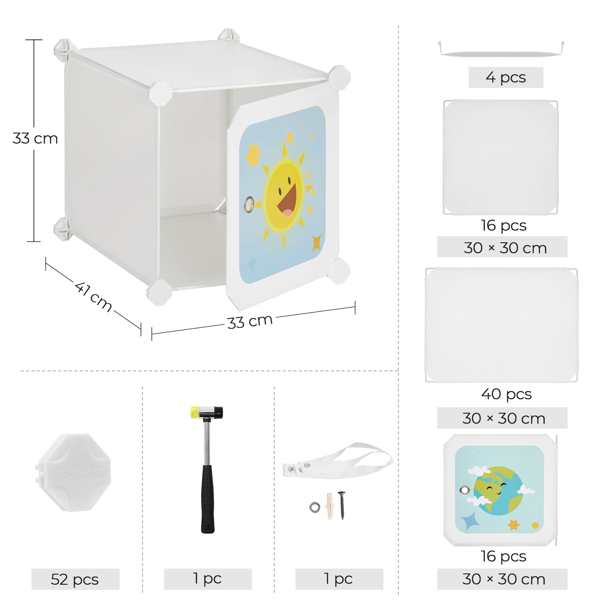 songmics-diy-kleiderschrank-lpc905w01-mit-16-w-rfeln-wei-123-x-41-x-123-cm image 3