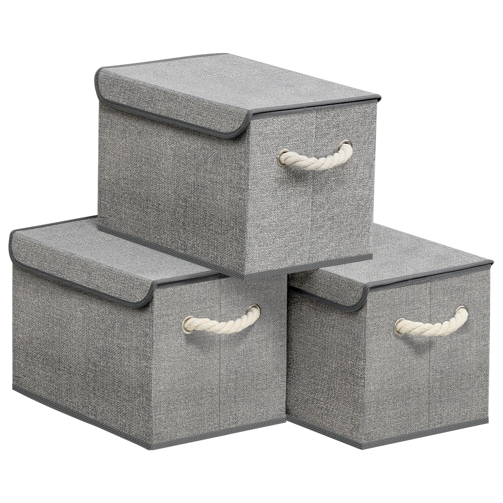 songmics-aufbewahrungsbox-mit-deckel-3er-set-38x25x25-cm-schiefergrau image 8