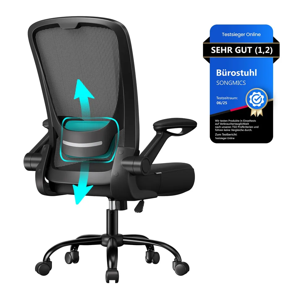 songmics-b-rostuhl-obn37bk-ergonomisch-mit-mesh-lendenst-tze-schwarz image 1