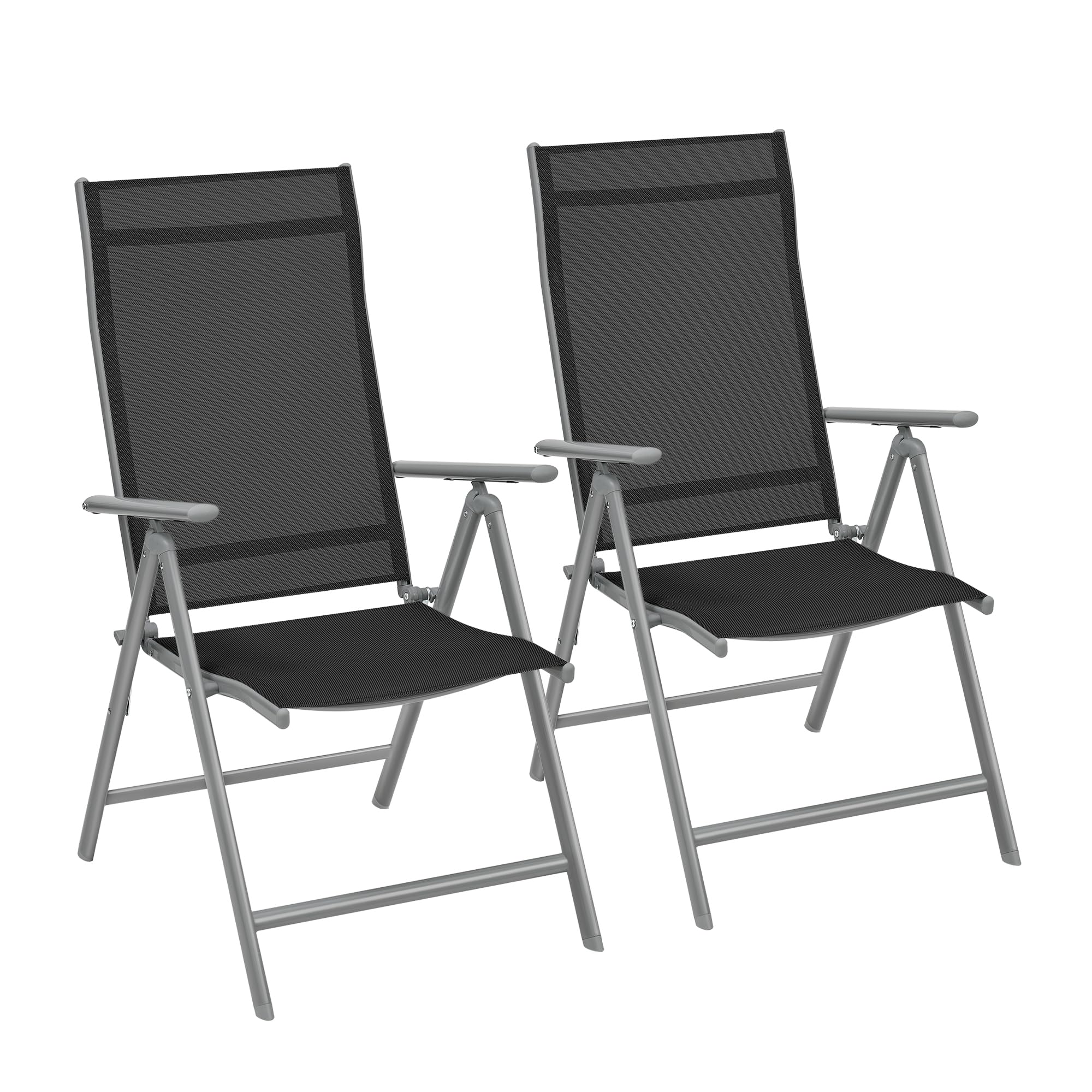 songmics-gartenstuhl-gcb30bk-klappstuhl-4er-set-schwarz-8-fach-verstellbar-bis-1 image 8