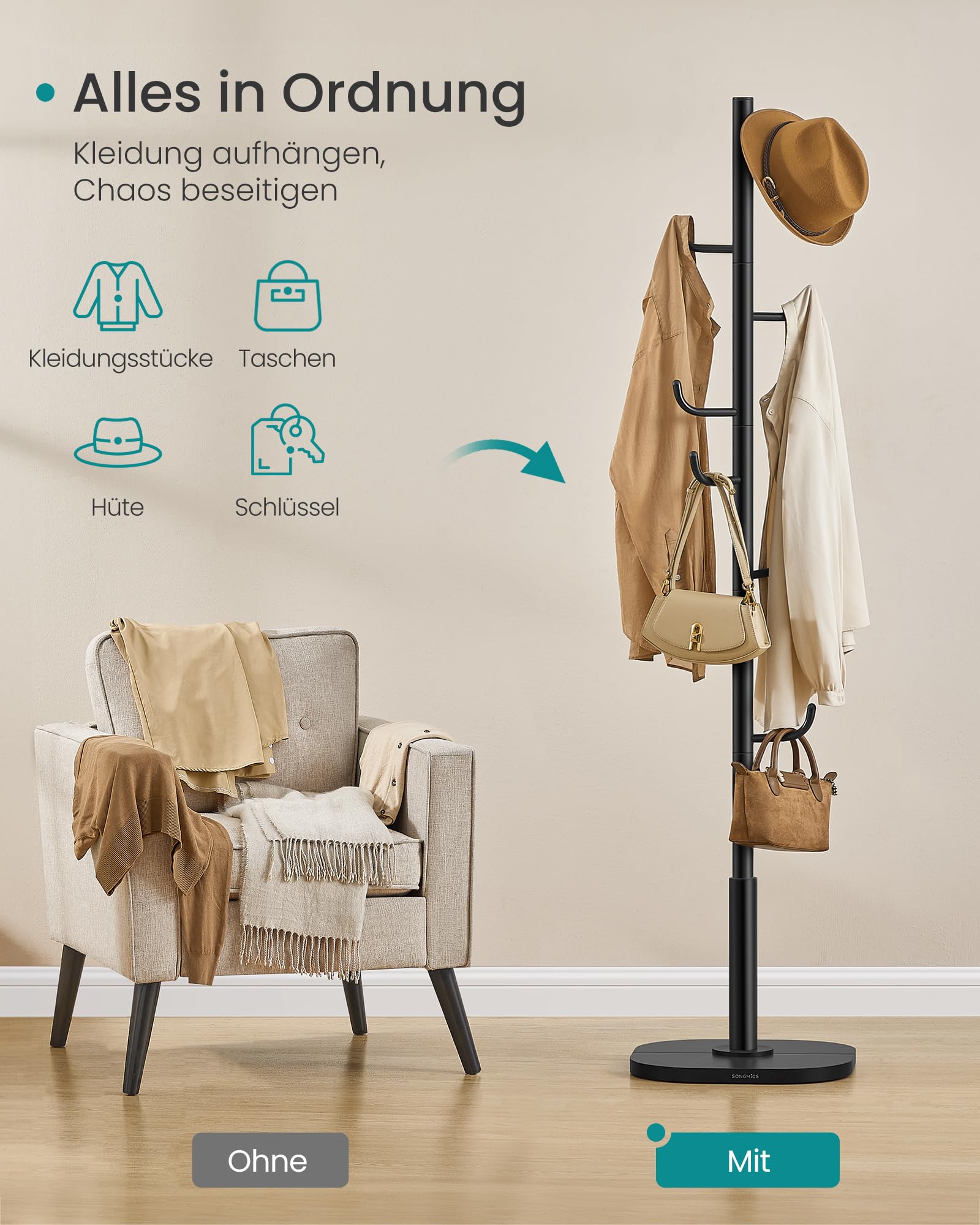 songmics-garderobe-kaktus-form-175-3-cm-schwarz-kleiderst-nder-mit-8-haken image 3