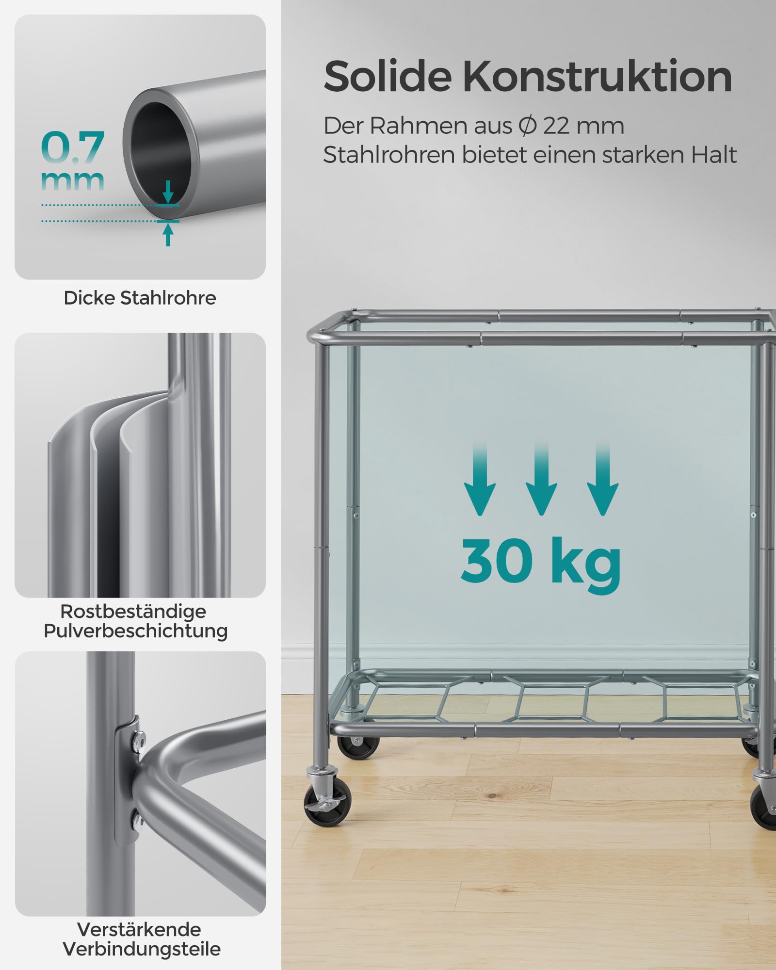 songmics-w-schekorb-3-f-cher-200-liter-mit-rollen-tintenschwarz-rls005b01 image 6