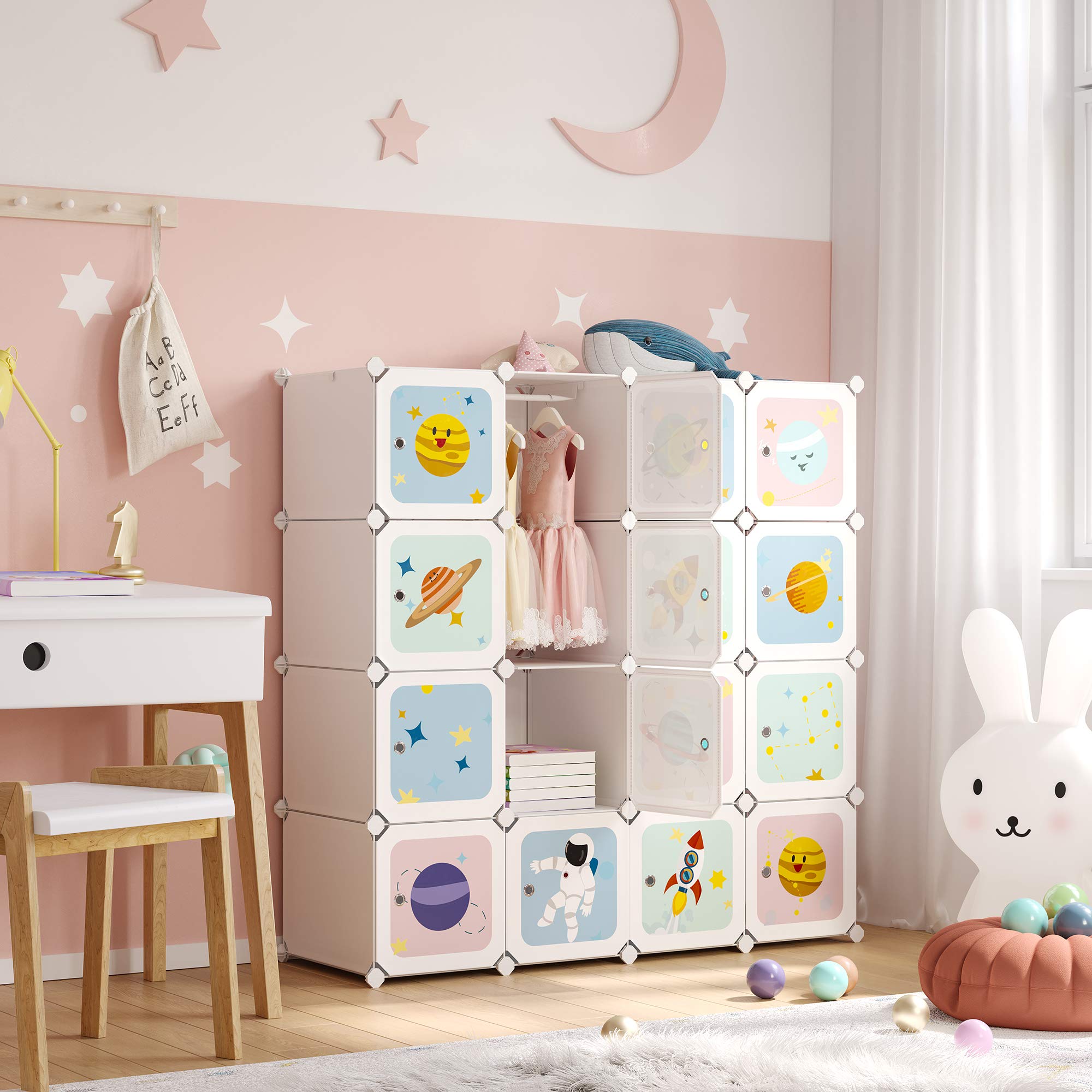 songmics-diy-kleiderschrank-lpc905w01-mit-16-w-rfeln-wei-123-x-41-x-123-cm image 2