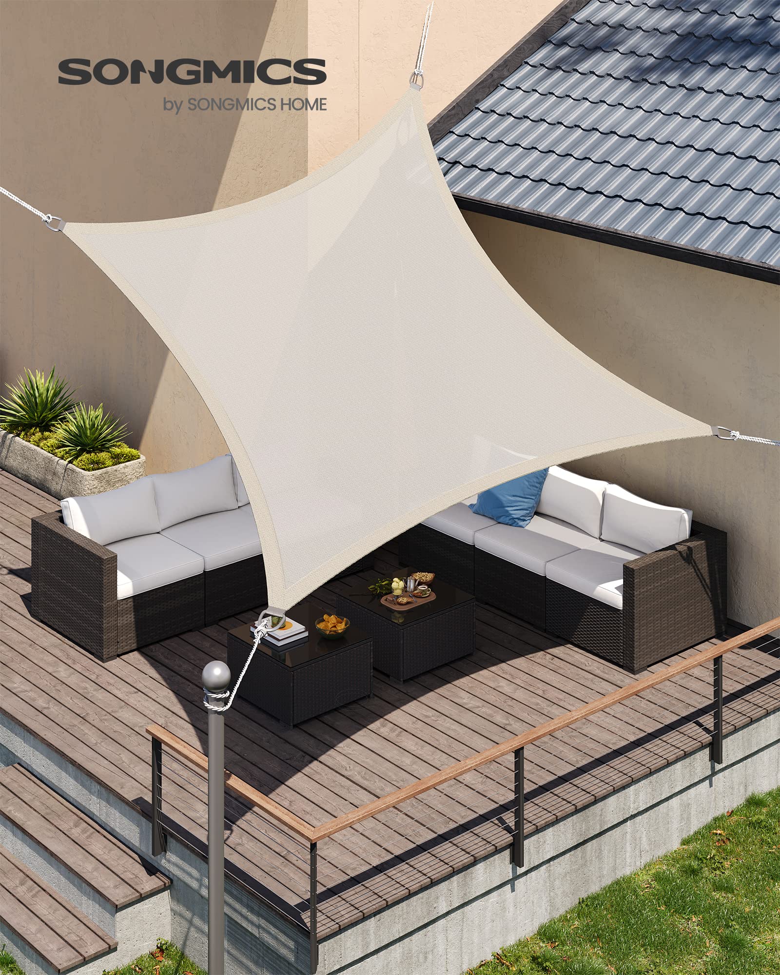 songmics-sonnensegel-quadratisch-2-x-2-m-hdpe-beige-gss22iv image 3