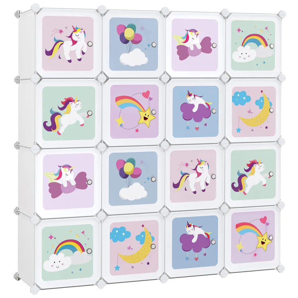 songmics-steckregal-lpc906w01-mit-16-w-rfeln-123x31x123-cm-wei image 1