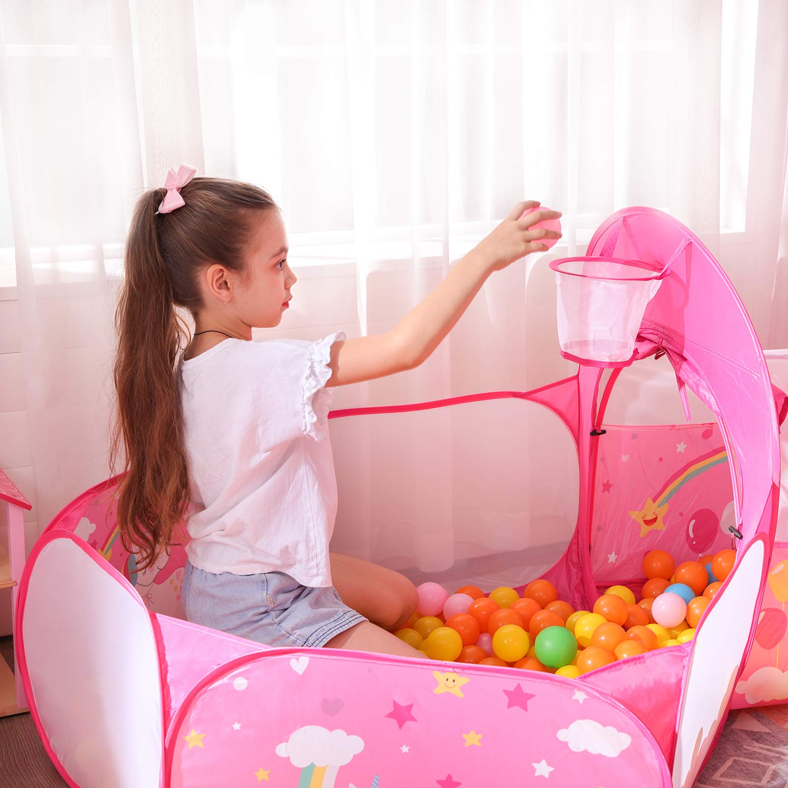 songmics-spielzelt-lpt701p01-3-in-1-pop-up-mit-tunnel-und-b-llebad-pink-einhorn image 8