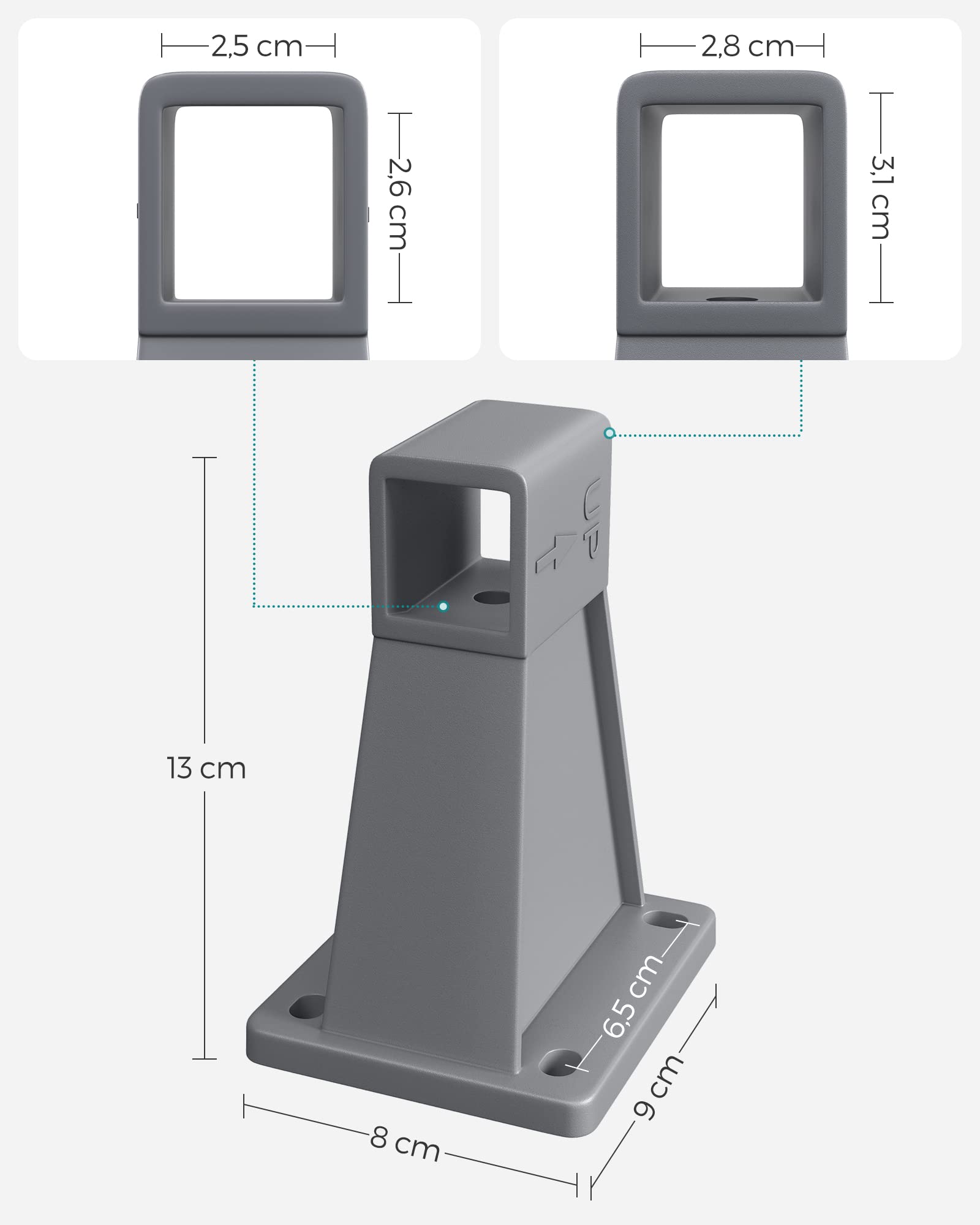 songmics-wandhalterung-gsa005-f-r-alu-seitenmarkisen-auszugsfixierung-grau-9-x-8 image 3