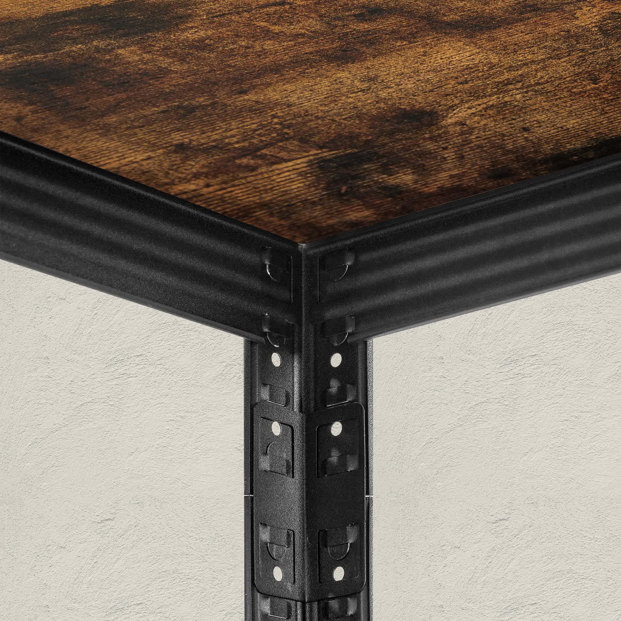 songmics-standregal-5-ablagen-37x37x150-cm-bis-400-kg-vintagebraun-schwarz-glr03 image 7