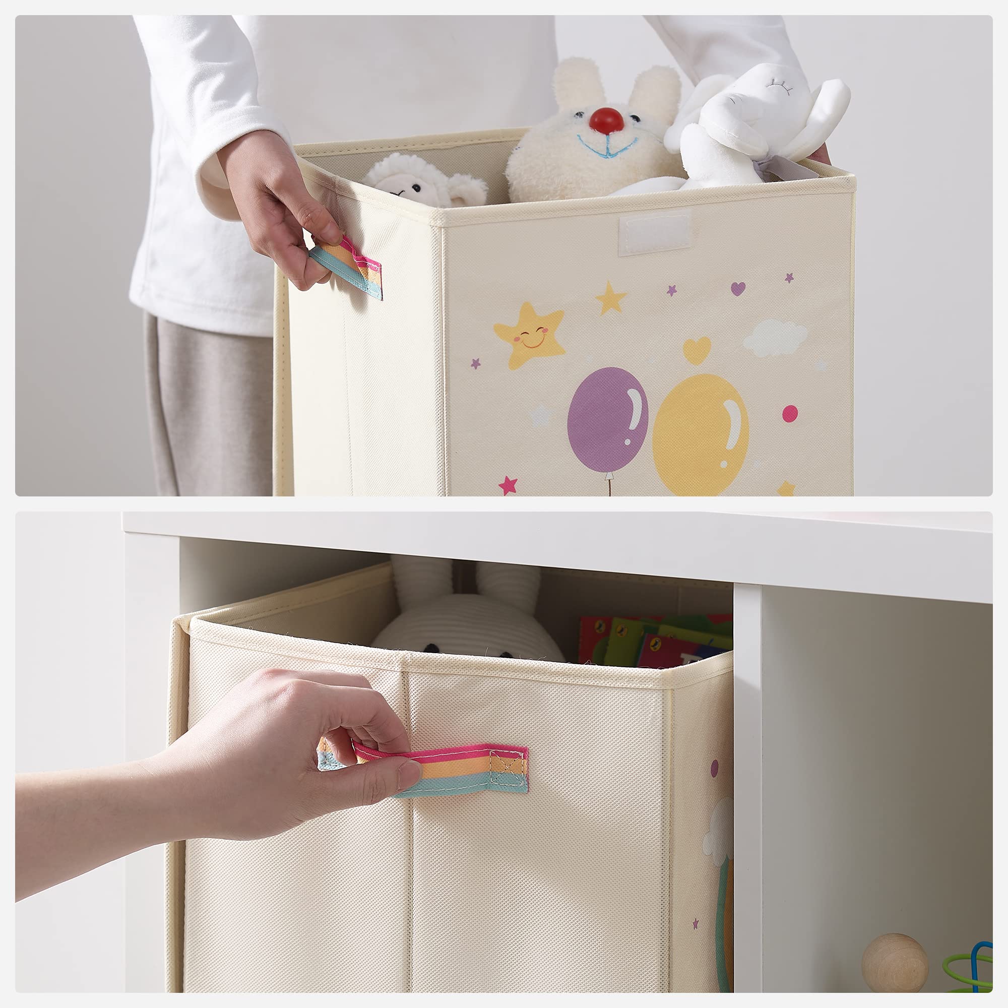 songmics-aufbewahrungsbox-mit-deckel-3er-set-30-x-30-x-30-cm-einh-rner-beige image 6