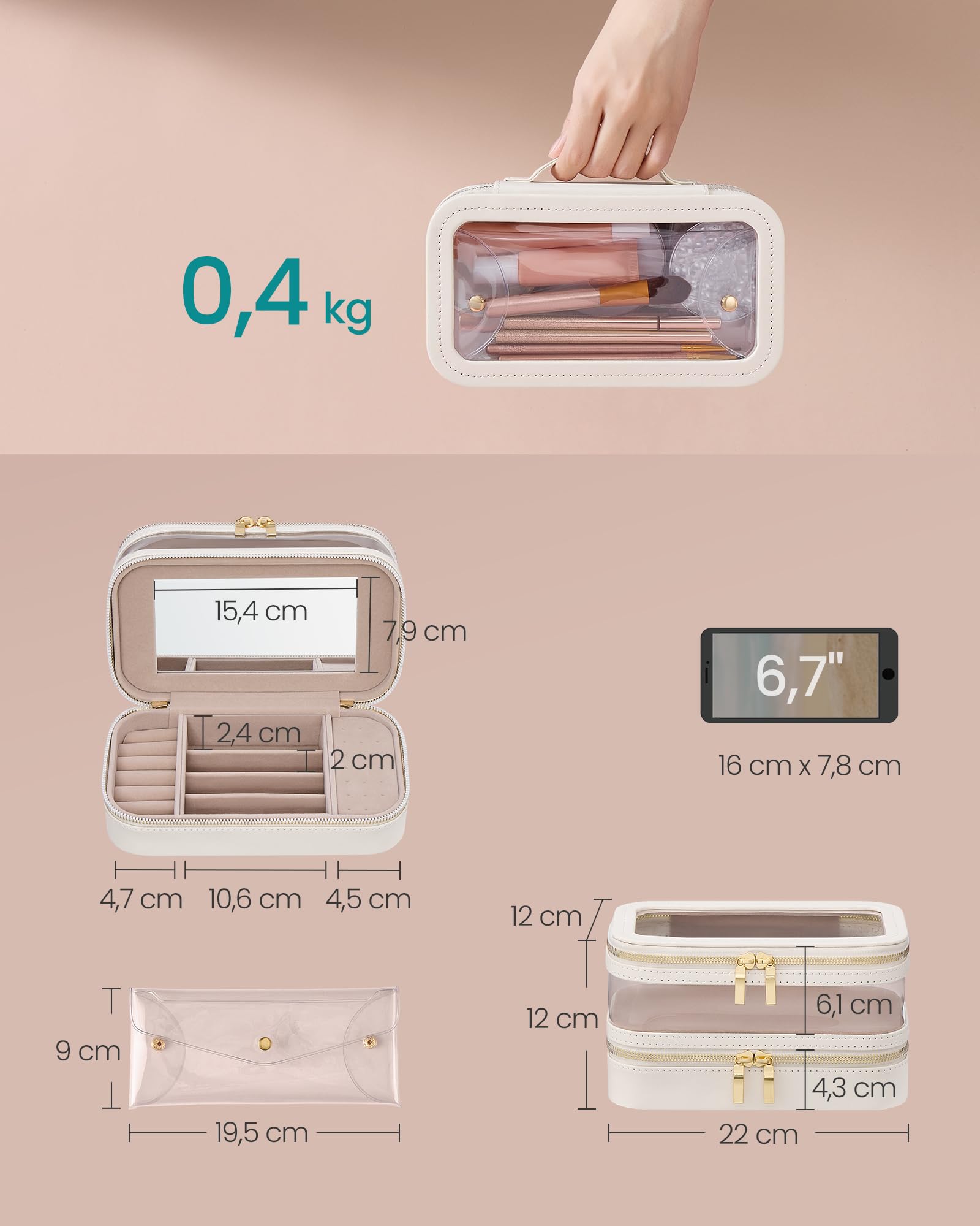 songmics-make-up-tasche-jka026w01-kosmetik-organizer-wolkenwei-22-x-12-x-12-cm image 5