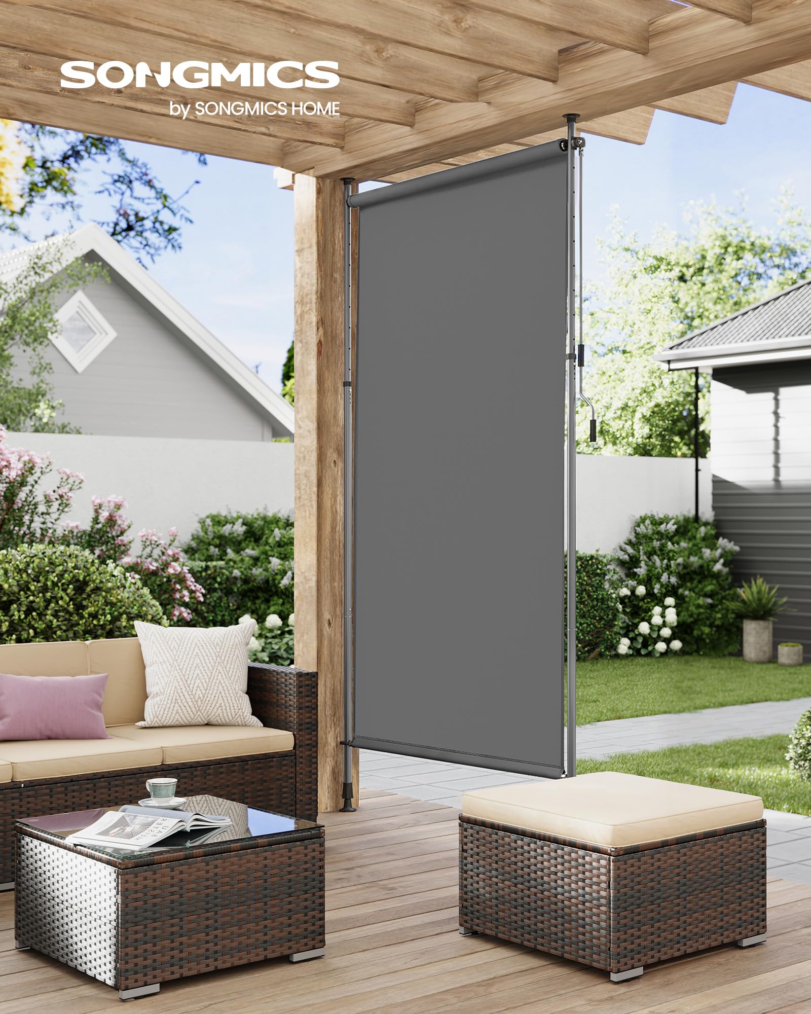songmics-senkrechtmarkise-150-x-220-300-cm-upf-50-anthrazitgrau-gsa0150g01 image 2