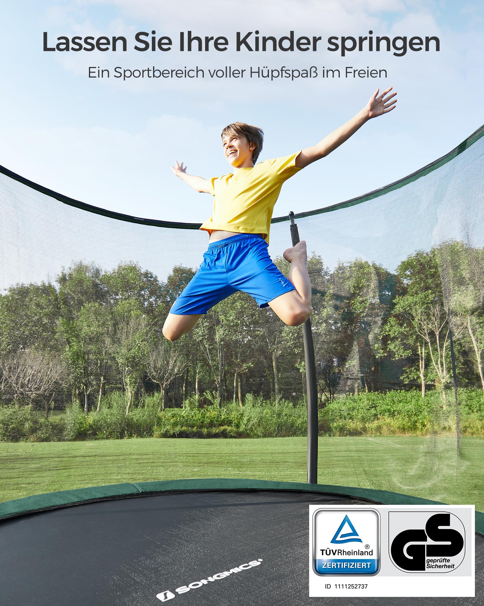 songmics-trampolin-outdoor-244-cm-gartentrampolin-mit-sicherheitsnetz-leiter image 2