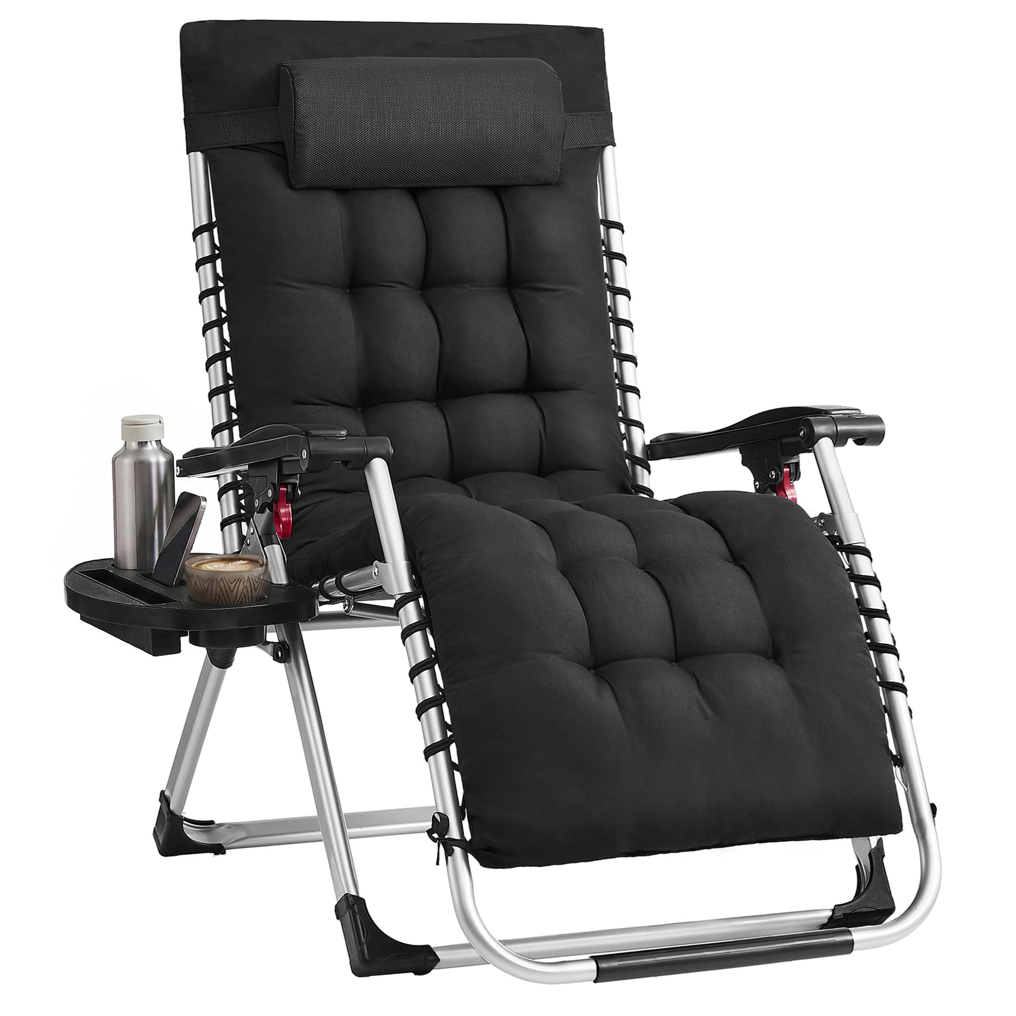 songmics-sonnenliege-klappbar-relaxliege-110-kg-schwarz-glb040bz02 image 1