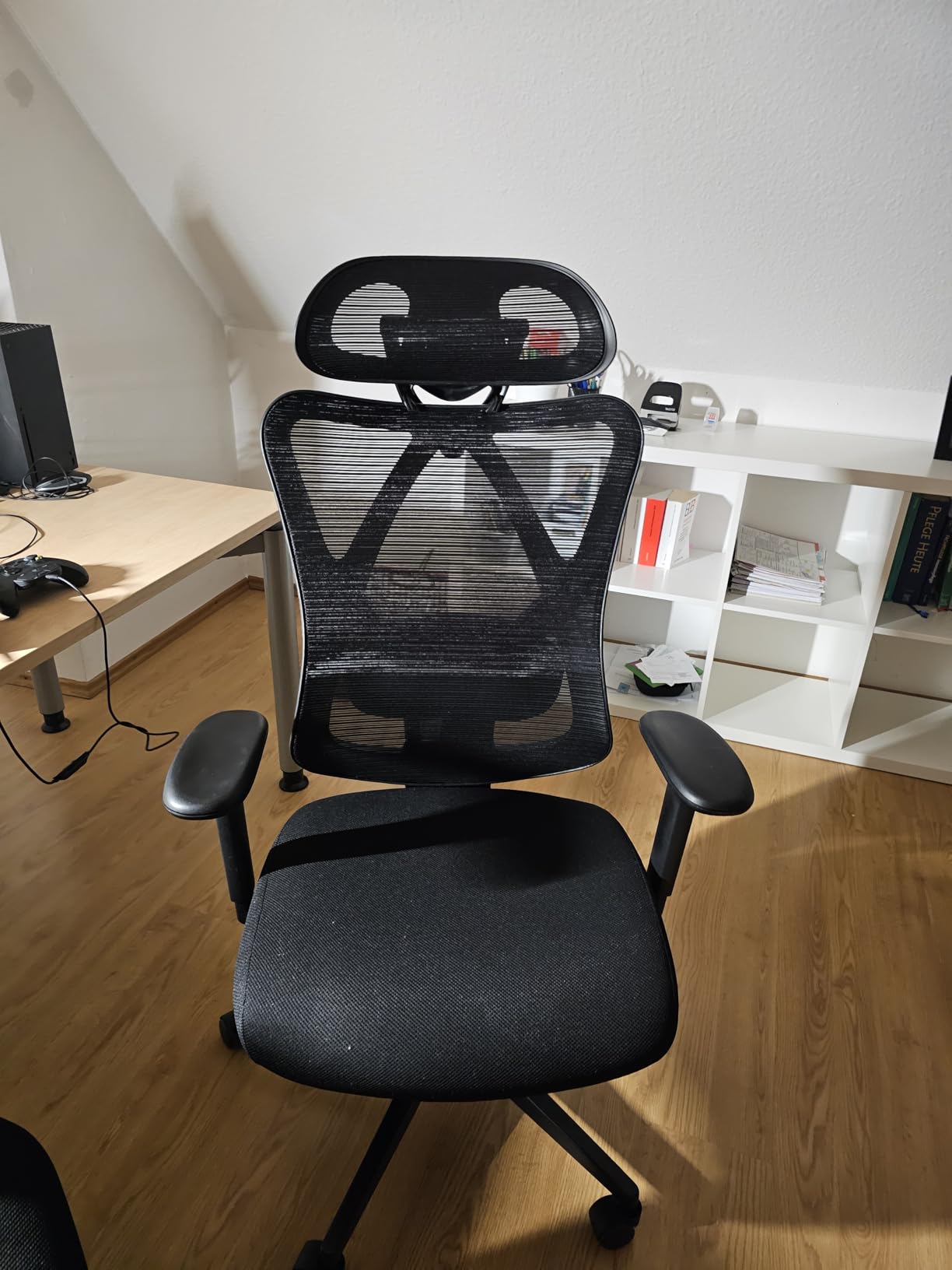 Gut zum Sitzen, Aufbau fummelig