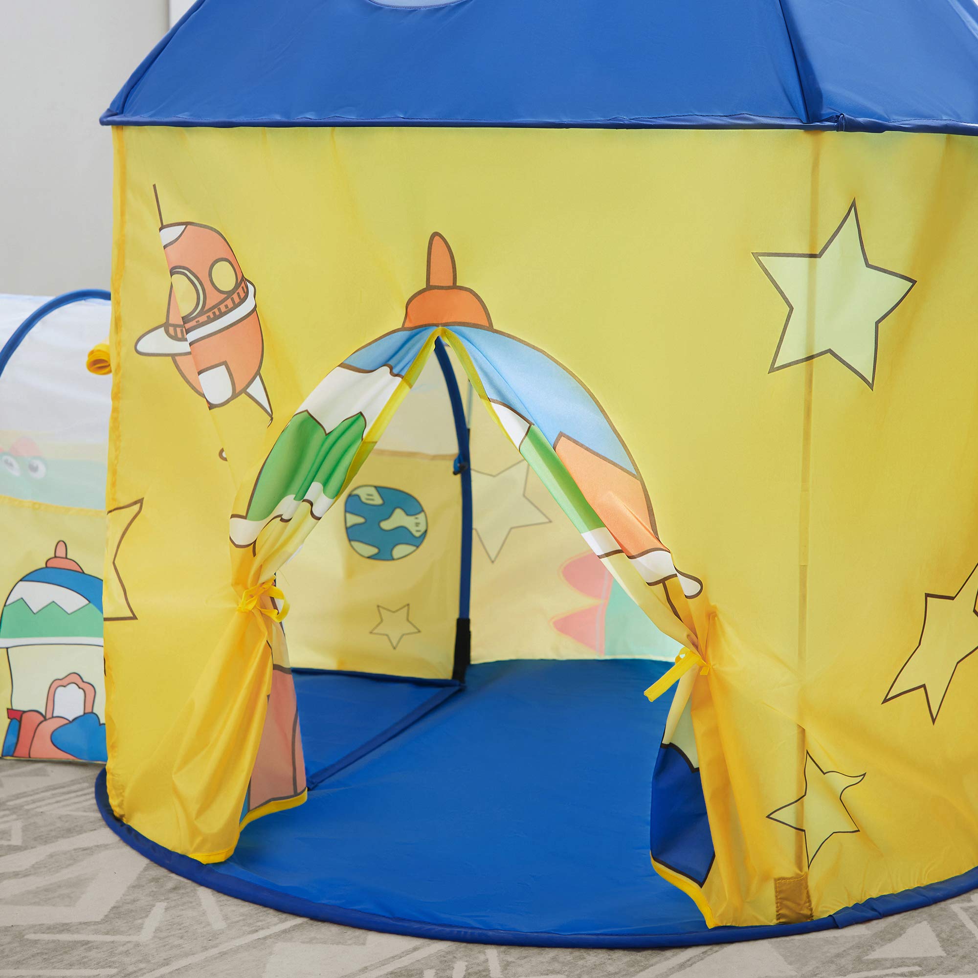 songmics-spielzelt-3-in-1-pop-up-zelt-mit-tunnel-und-b-llebad-inkl-basketballkor image 7