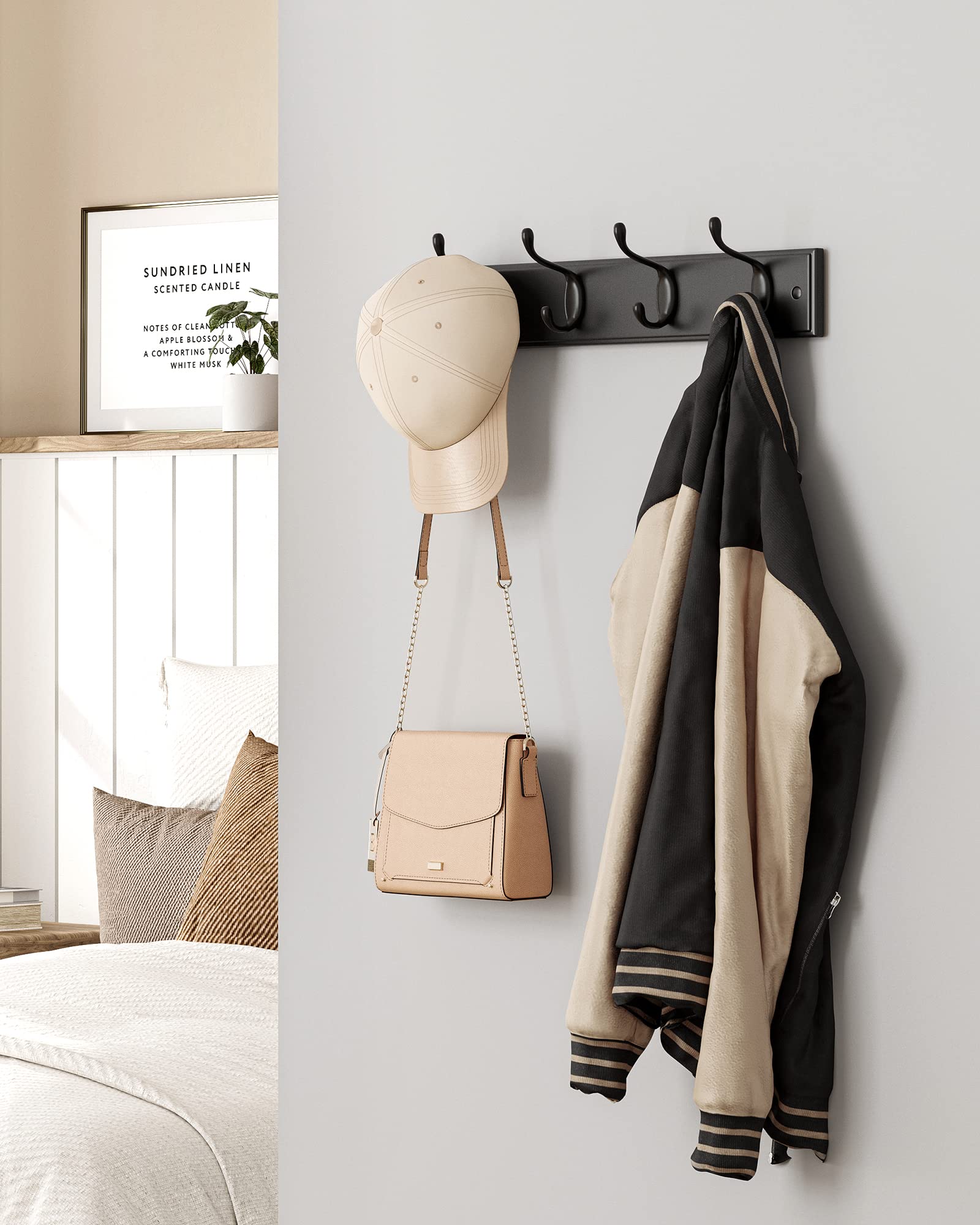 songmics-garderobenleiste-lhr023b01-wandgarderobe-mit-4-doppelhaken-schwarz image 6