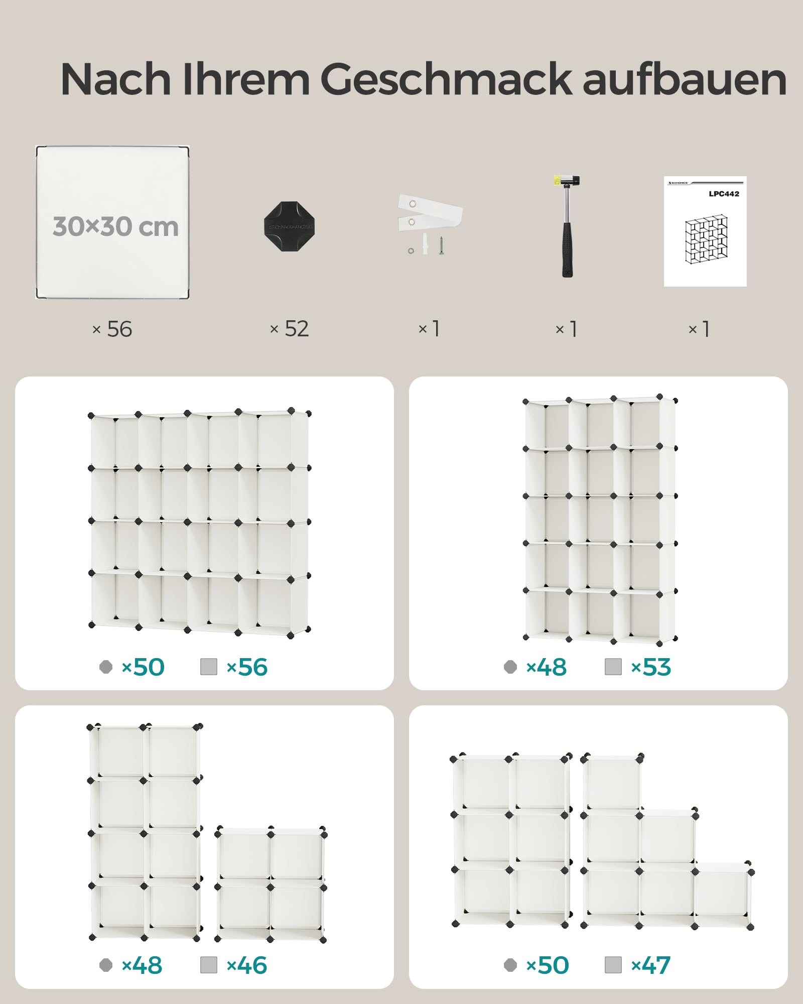 songmics-steckregal-lpc442m01-16-w-rfel-123x123x31-cm-cremewei image 7